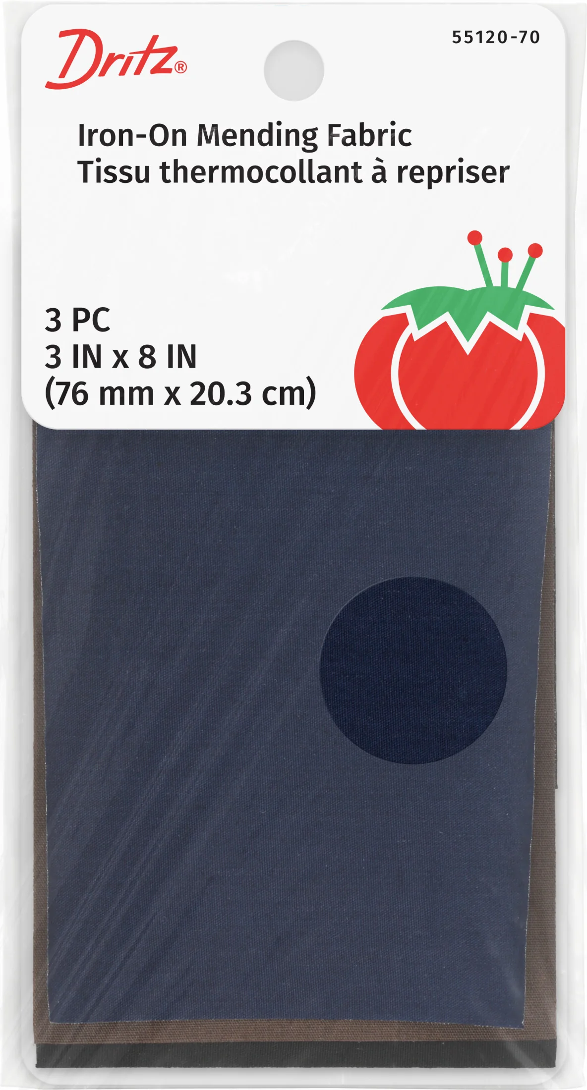 Iron-On Mending Fabric, 3" x 8" - Image 5
