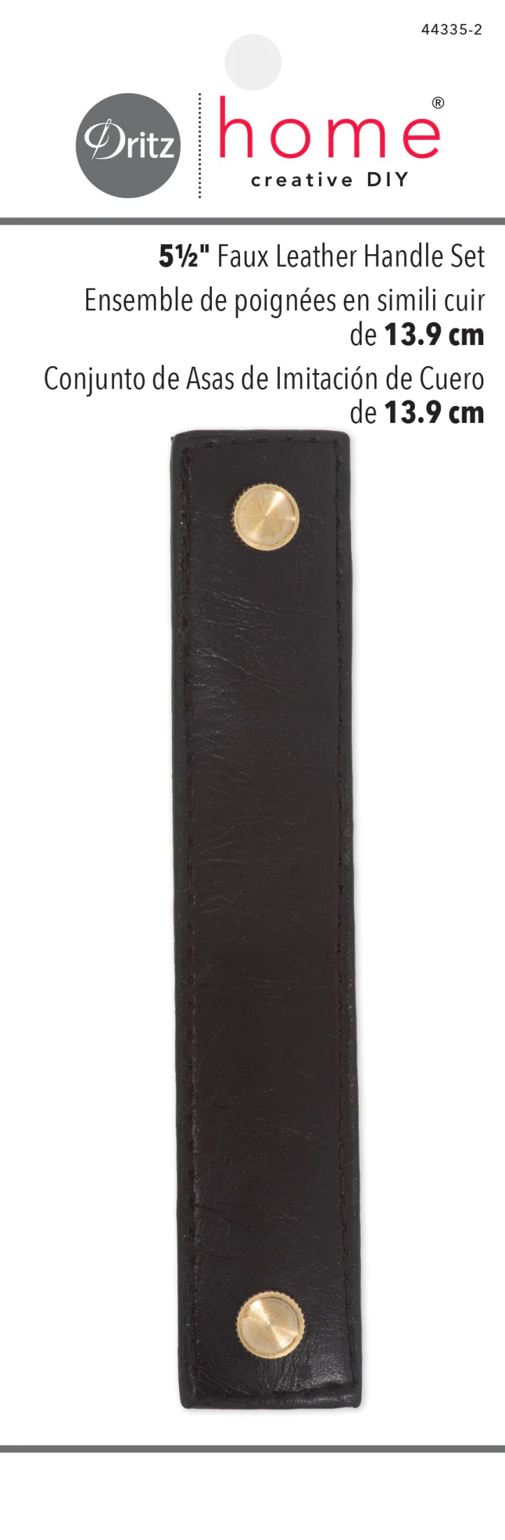 5-1/2" Faux Leather Handle Set - Image 5