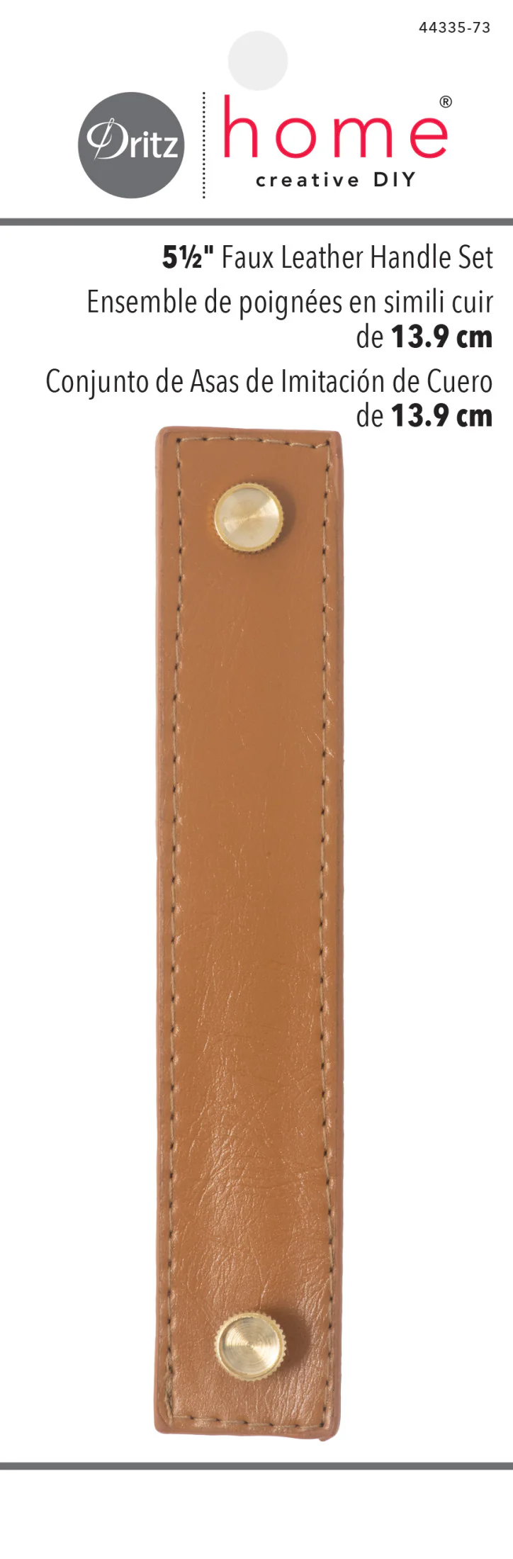 5-1/2" Faux Leather Handle Set - Image 9