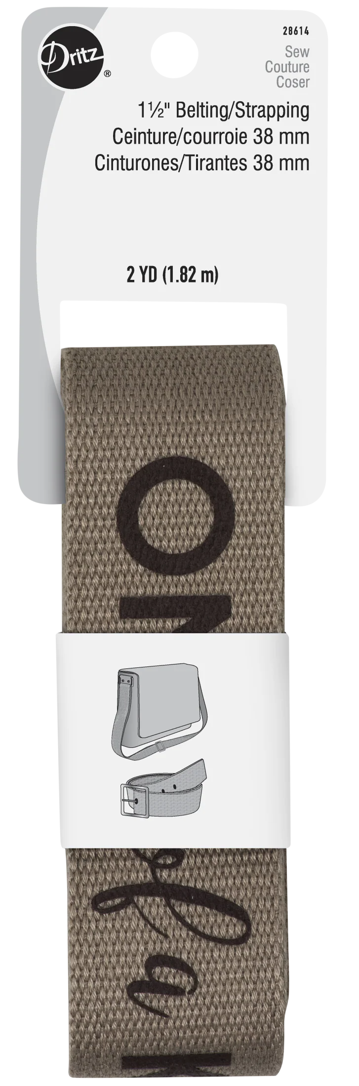 1-1/2" Message Polyester Belting & Strapping, 2 yd - Image 8