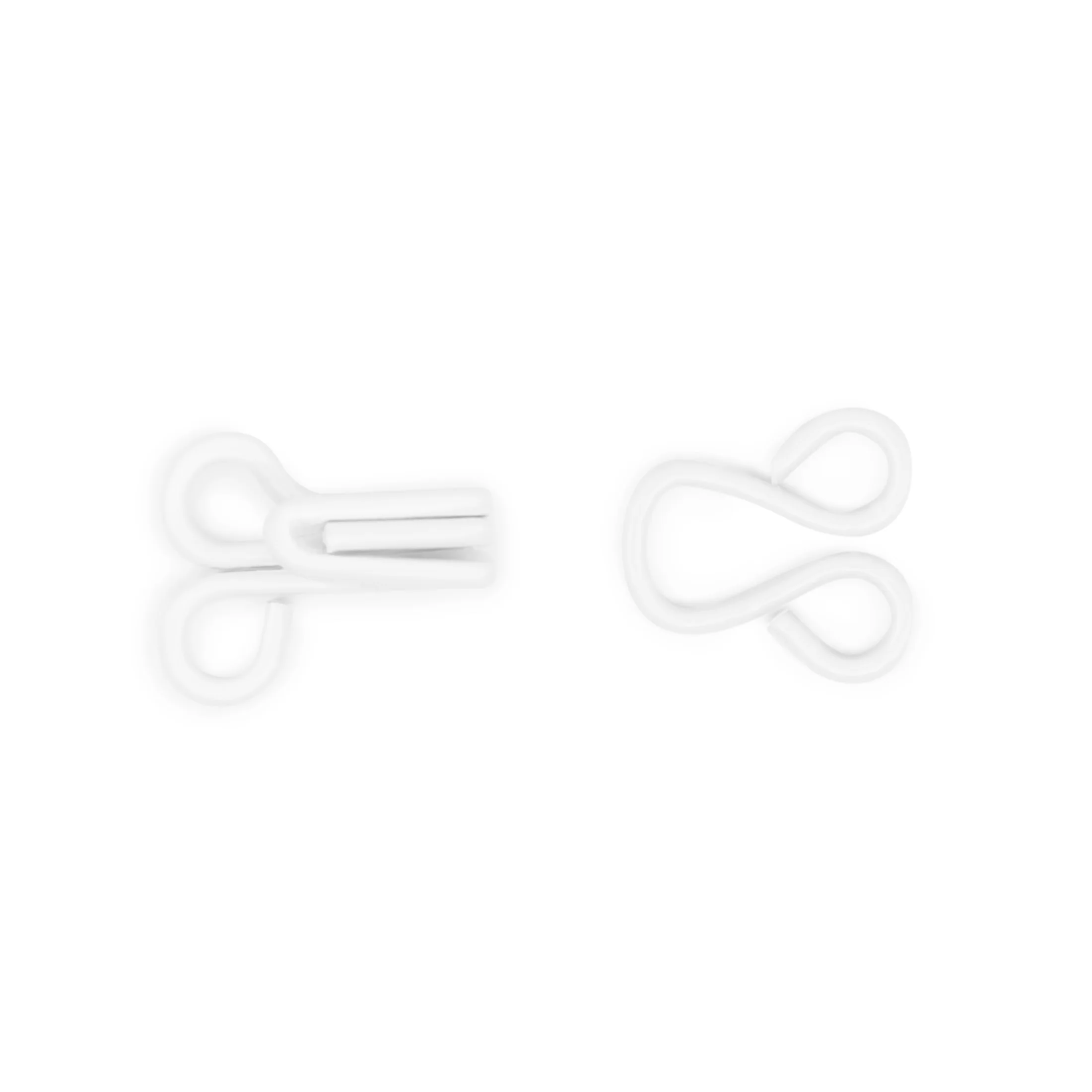 Hooks & Eyes, 72 Sets, White - Image 3