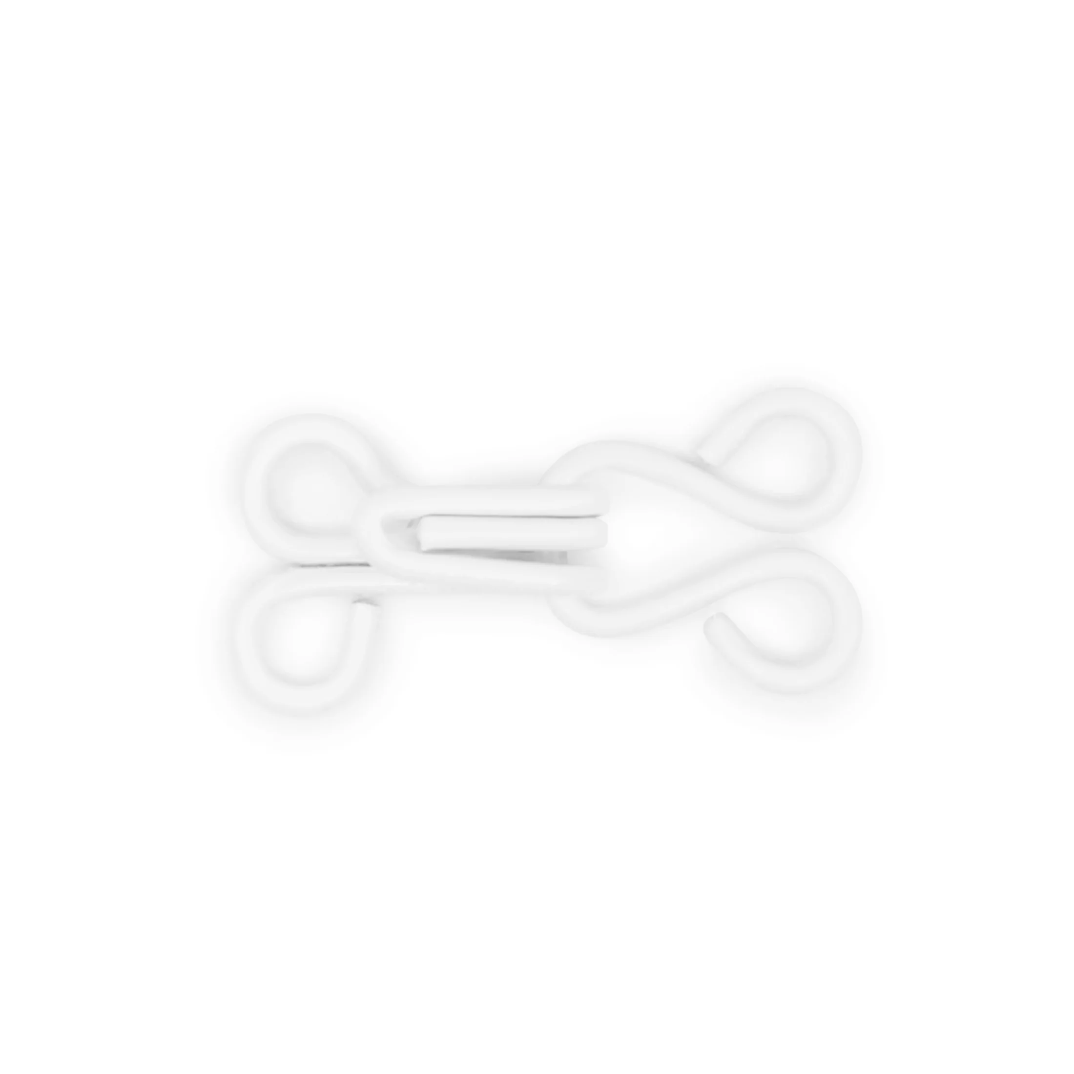 Hooks & Eyes, 72 Sets, White - Image 4