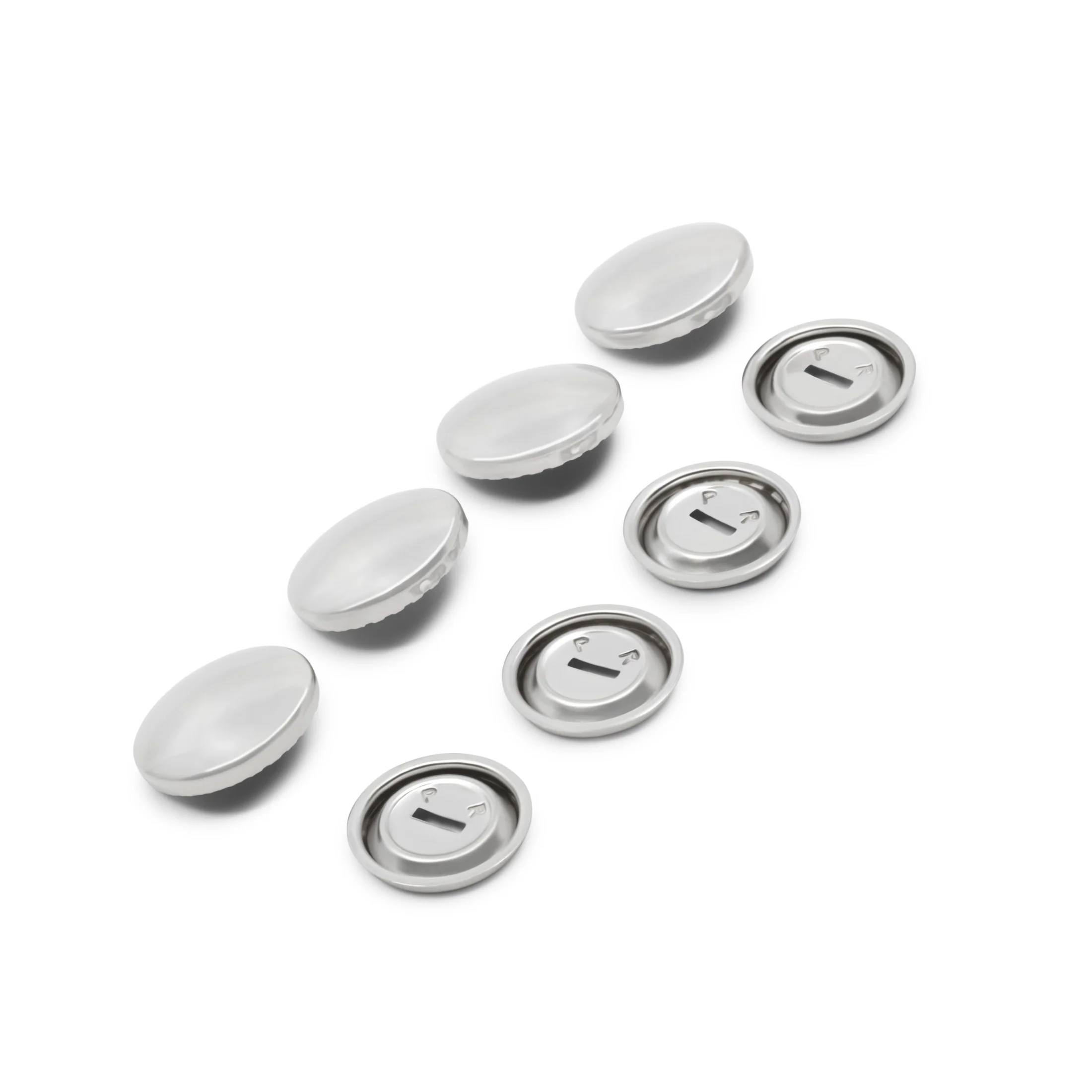 Half Ball Cover Buttons, Nickel - Image 12
