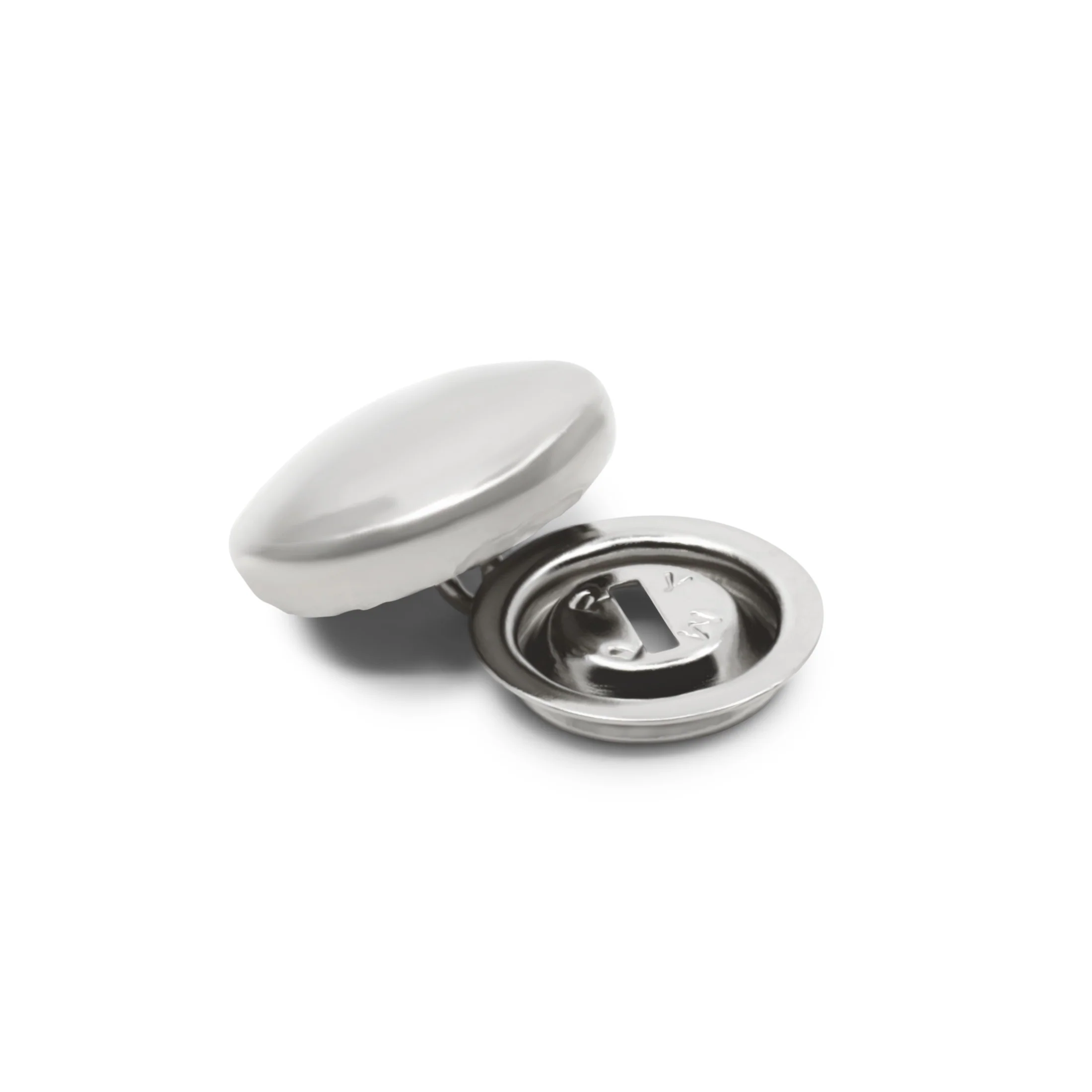 Half Ball Cover Buttons, Nickel - Image 2