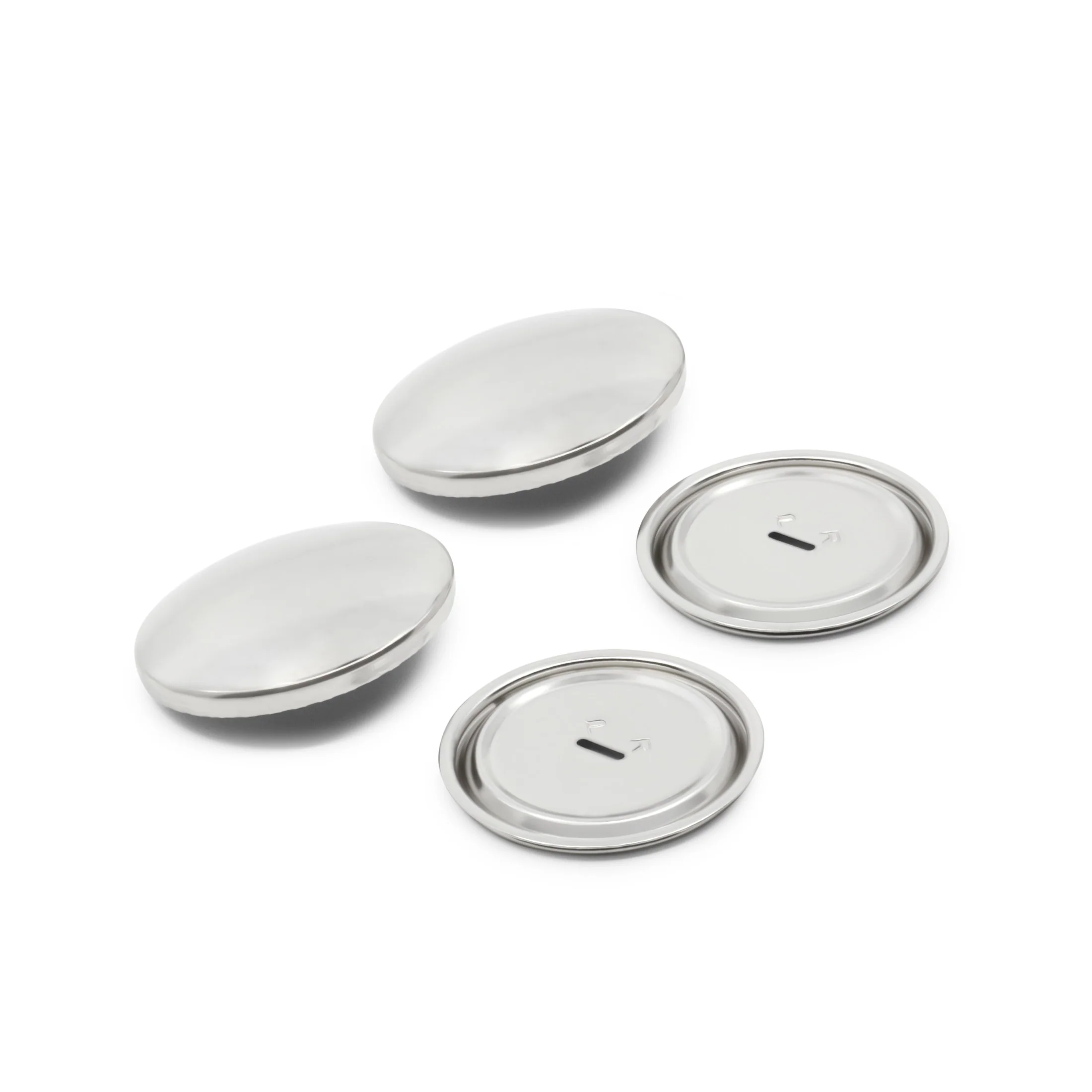 Half Ball Cover Buttons, Nickel - Image 24