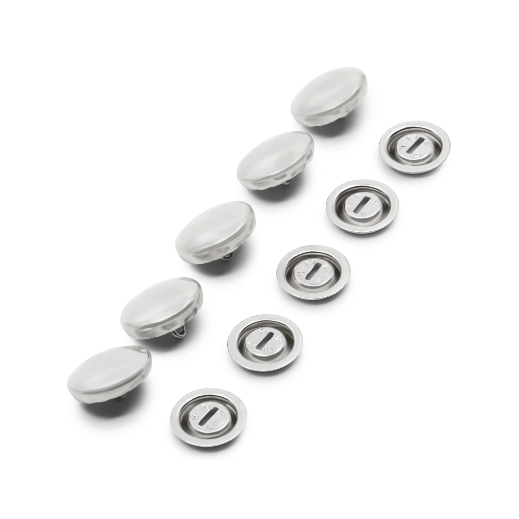 Half Ball Cover Buttons, Nickel - Image 4