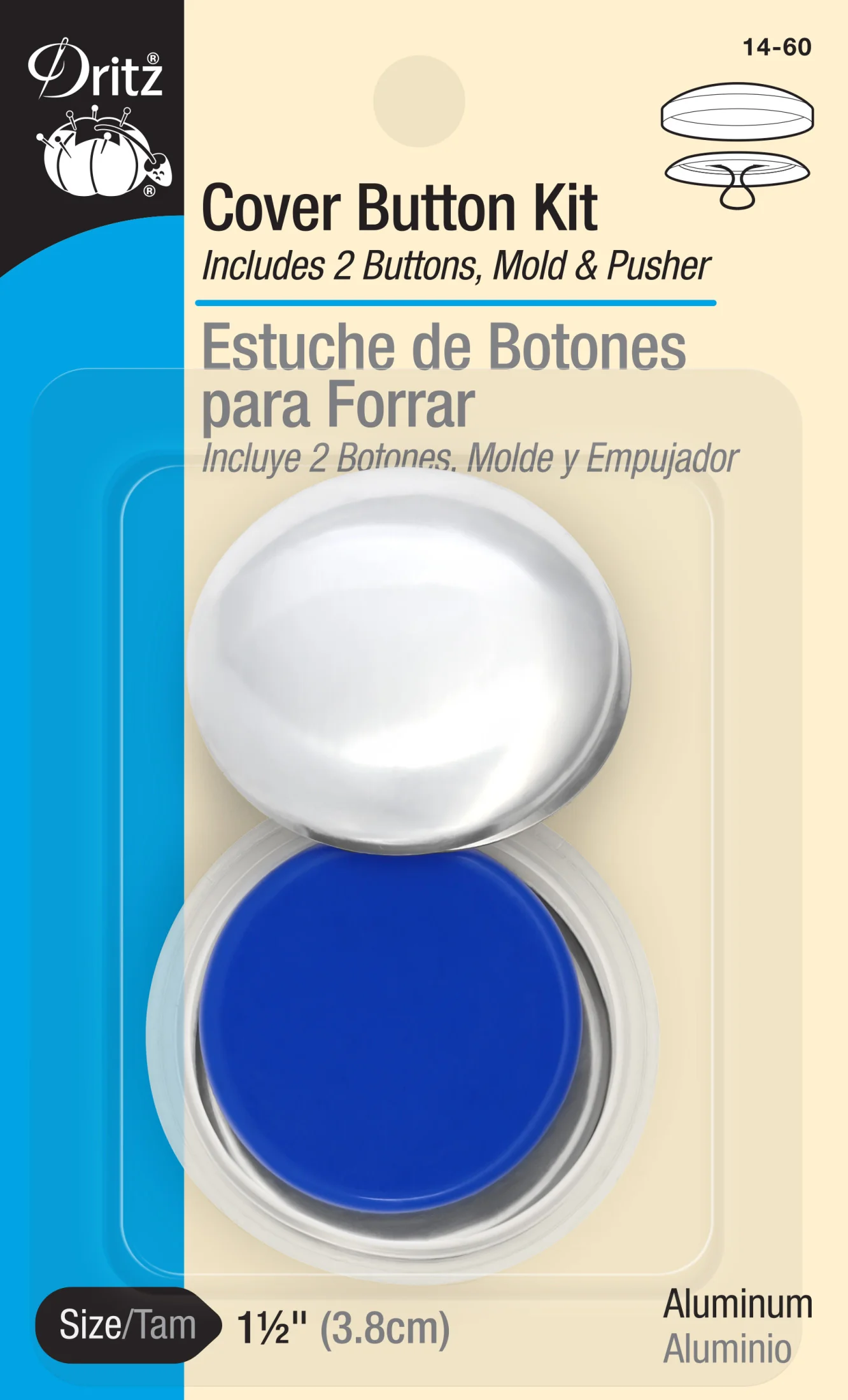 Cover Button Kit, Nickel - Image 17