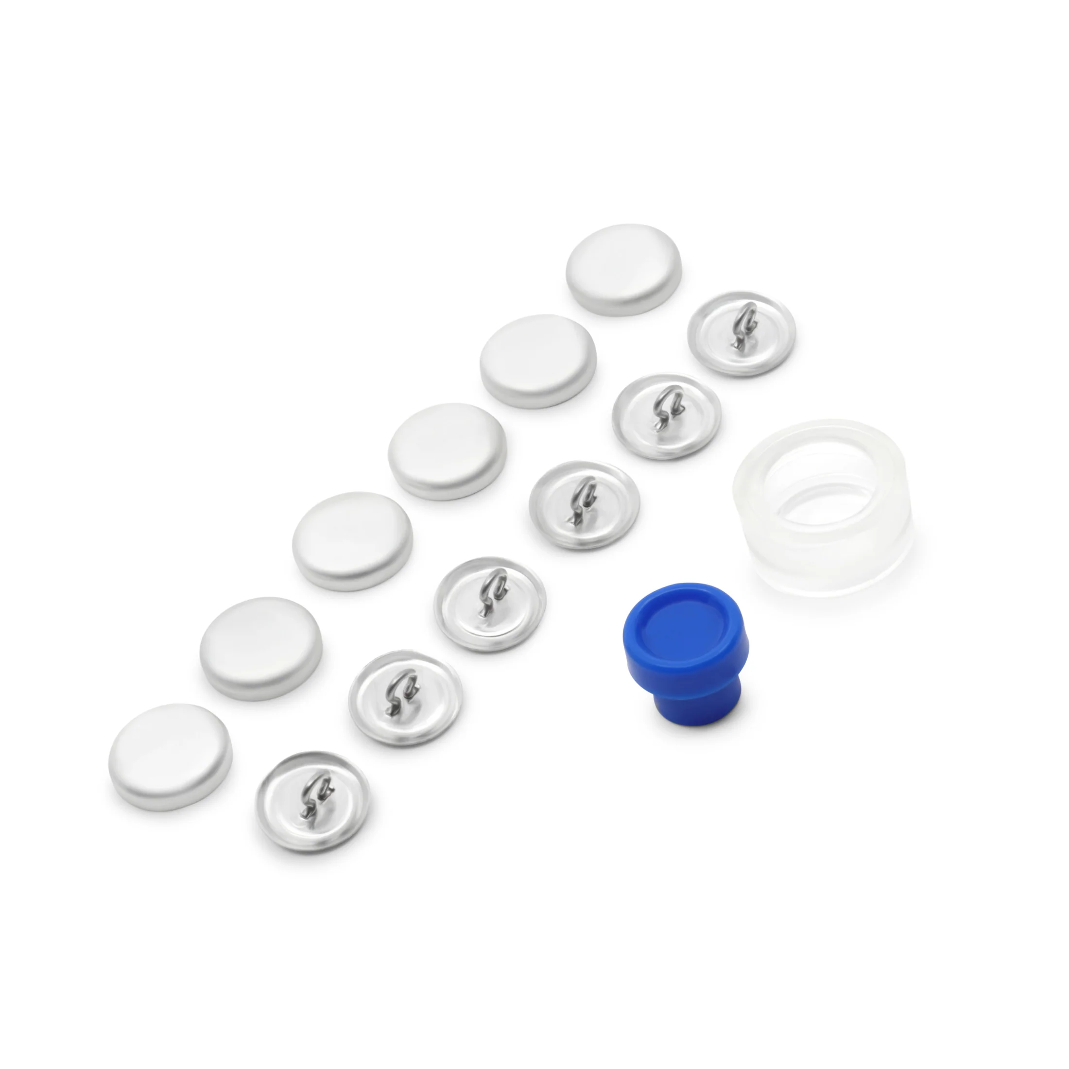 Cover Button Kit, Nickel - Image 4