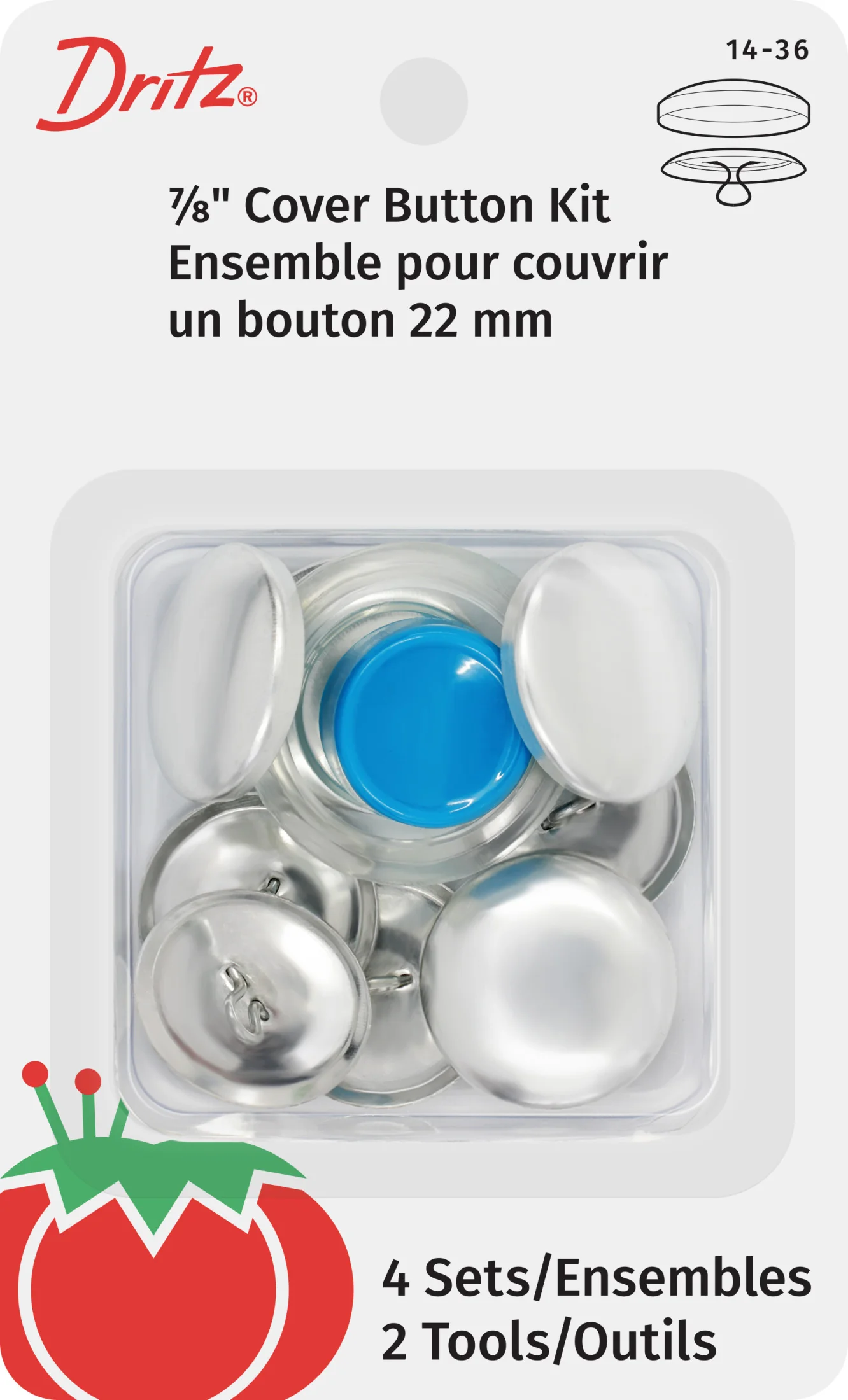 Cover Button Kit, Nickel - Image 9