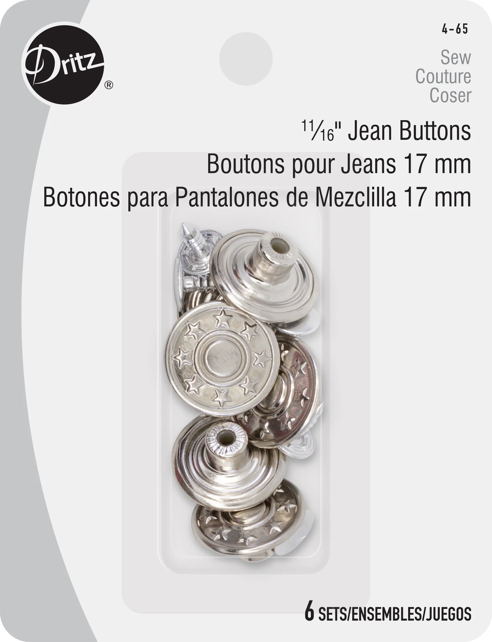 Jean Buttons, 6 pc - Image 13