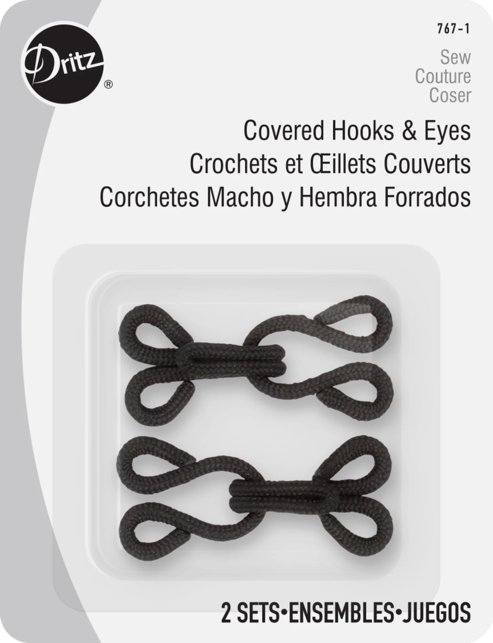 Covered Hooks & Eyes, 2 pc - Image 11