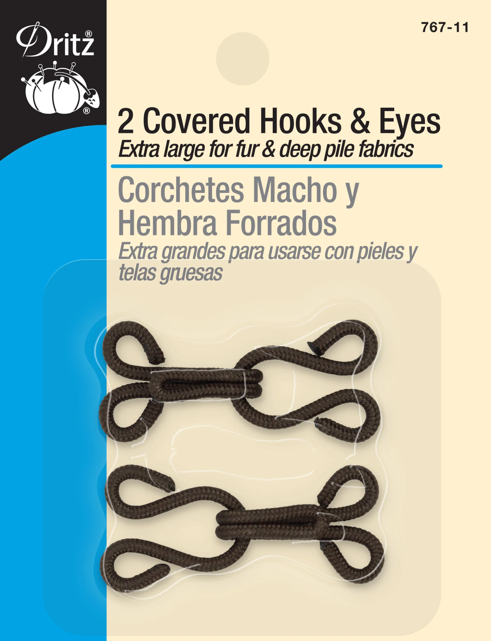 Covered Hooks & Eyes, 2 pc - Image 6