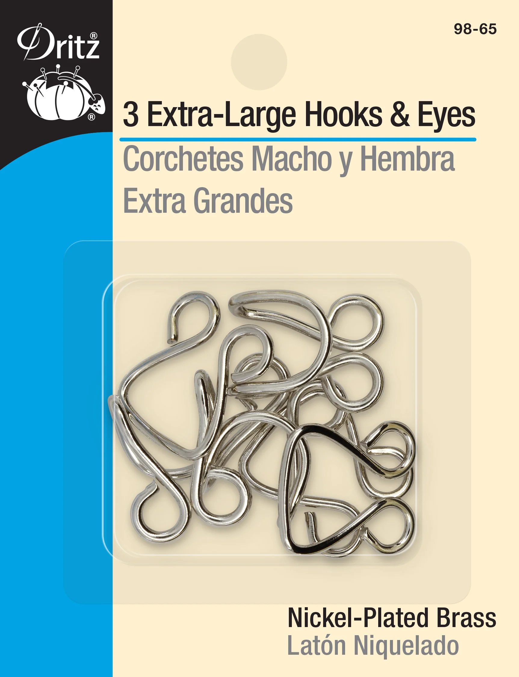 Extra-Large Hooks & Eyes, 3 Sets - Image 6