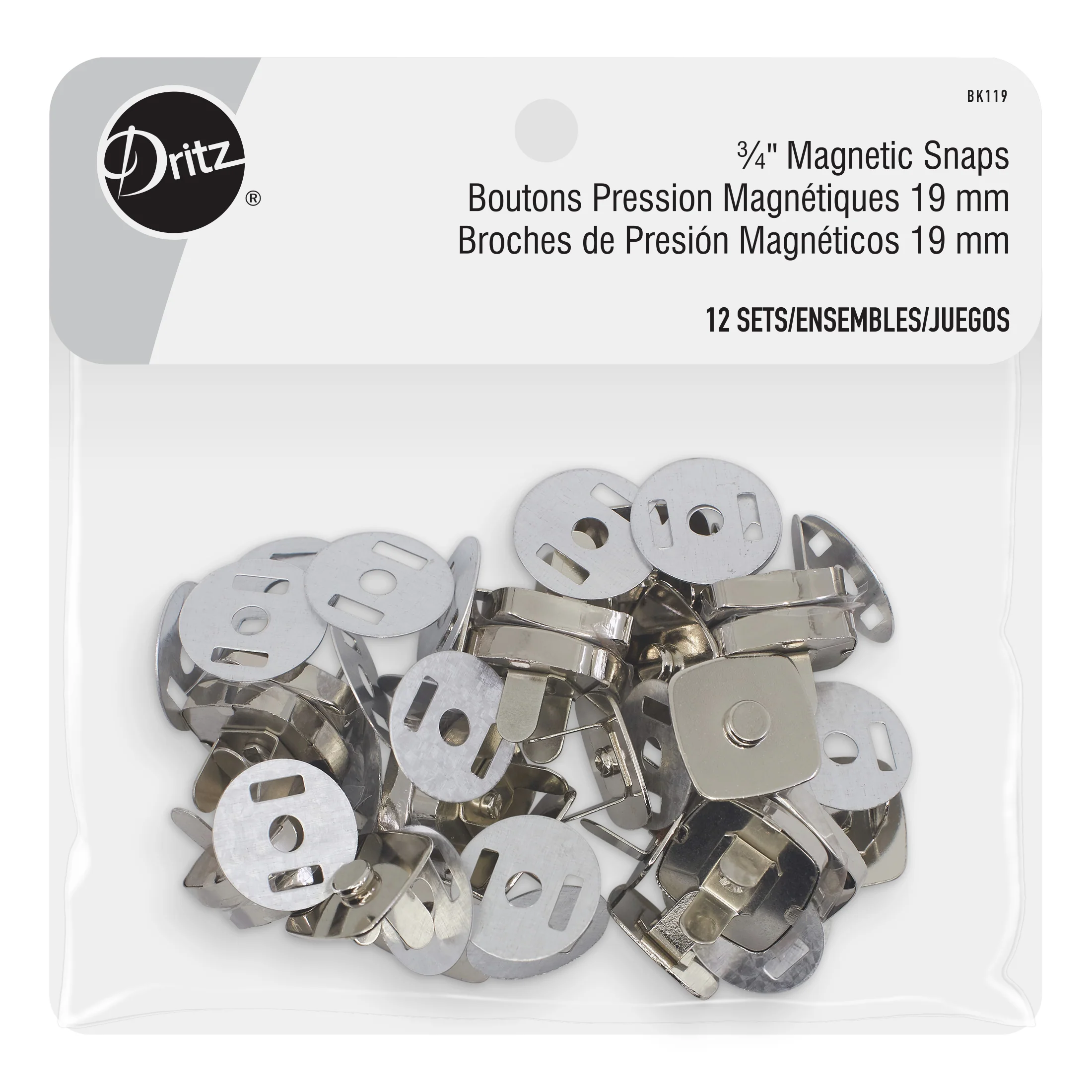 3/4" Magnetic Snaps, 12 Sets - Image 6
