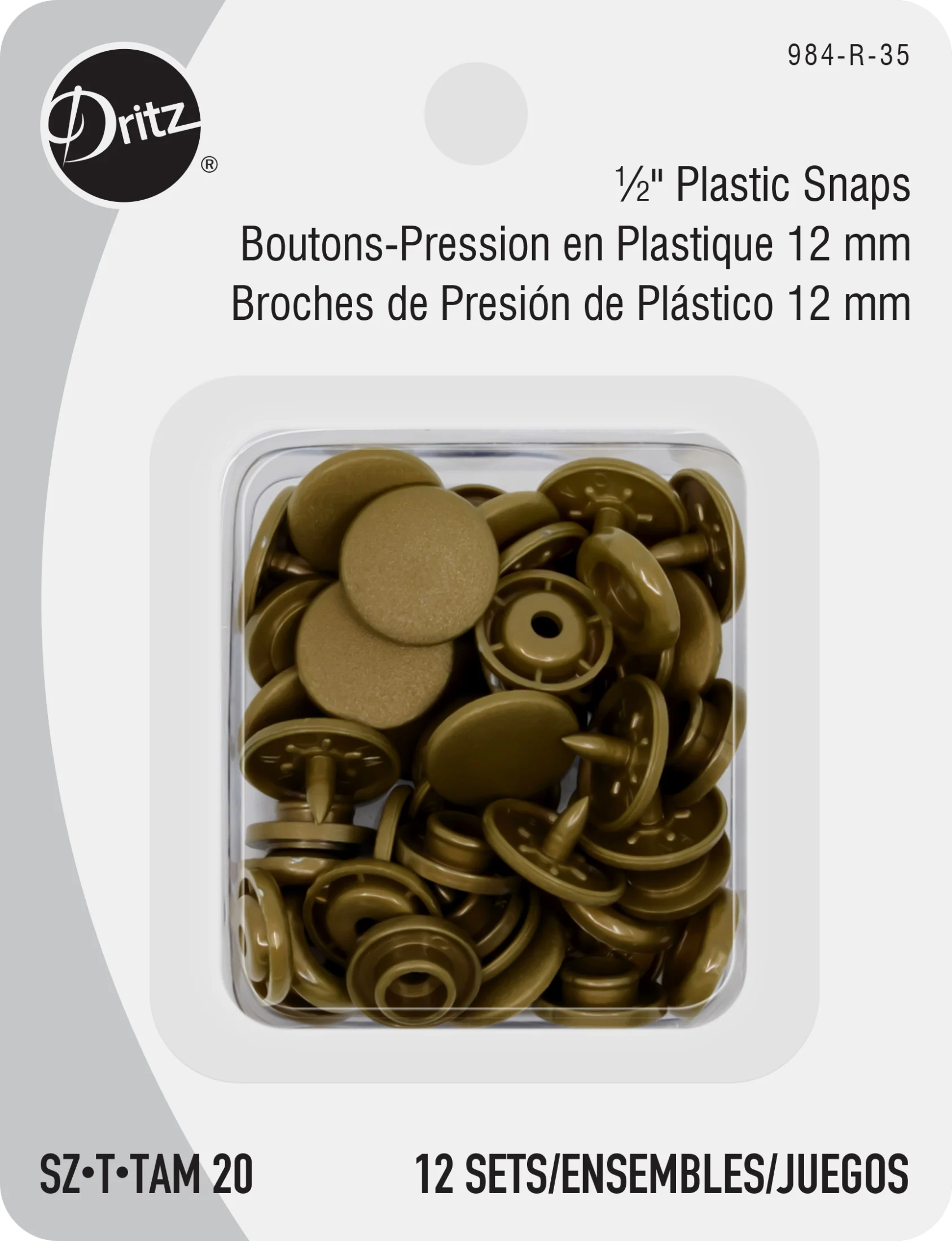Plastic Color Snaps, 12 Sets - Image 10