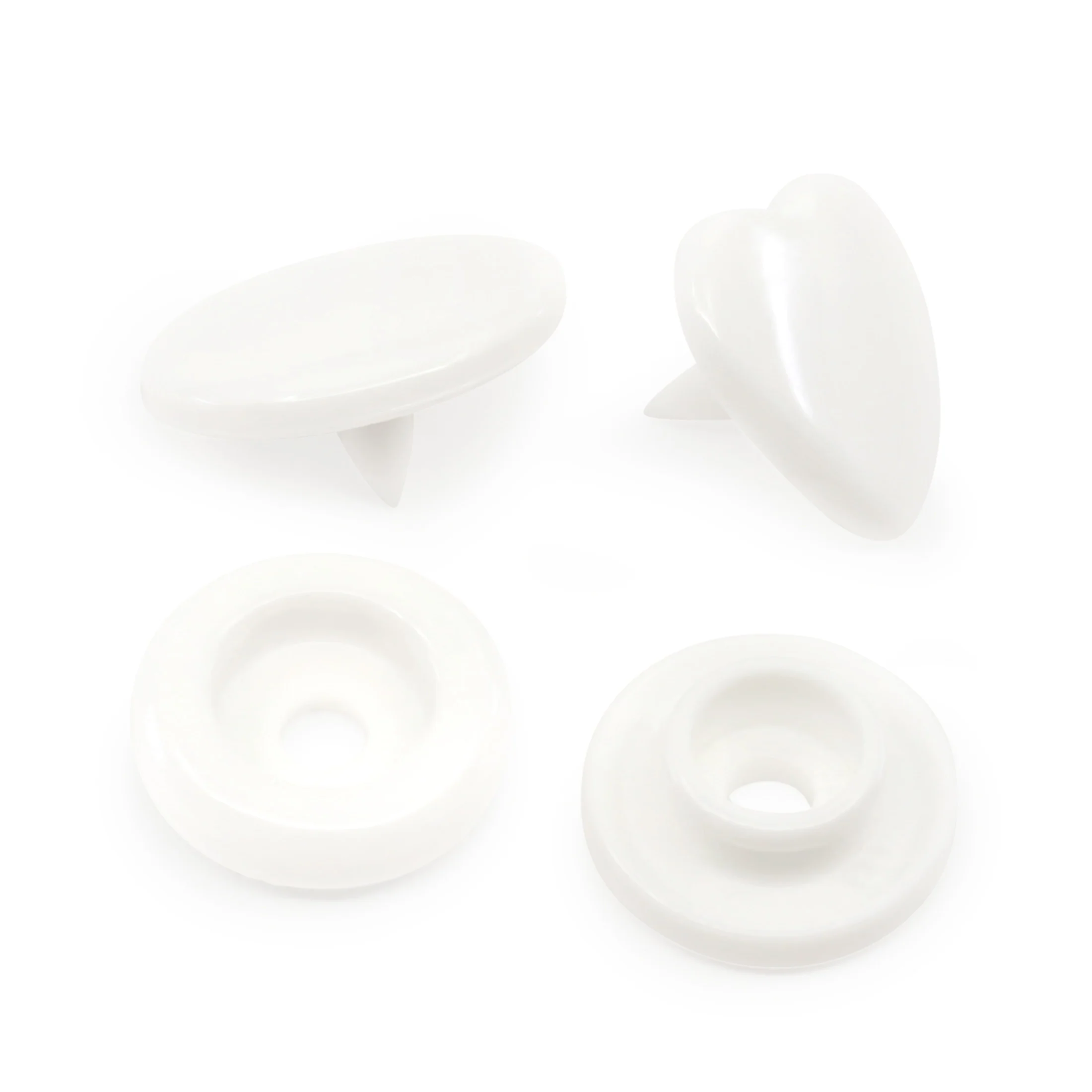 Plastic Color Heart Snaps, 12 Sets - Image 3