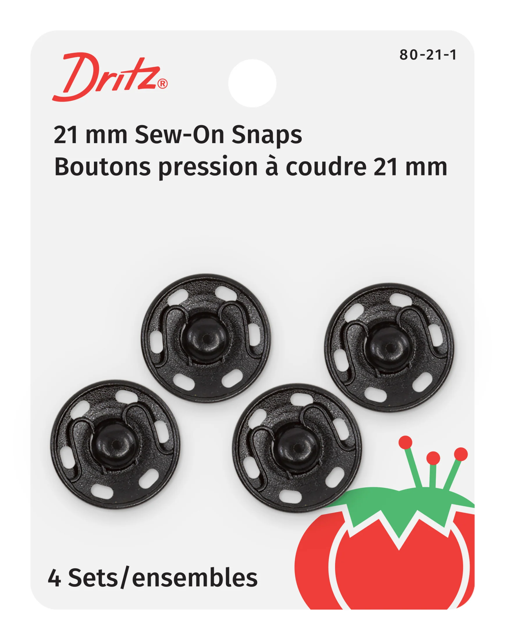 Sew-On Snaps, 4 Sets, Size 10 - Image 5