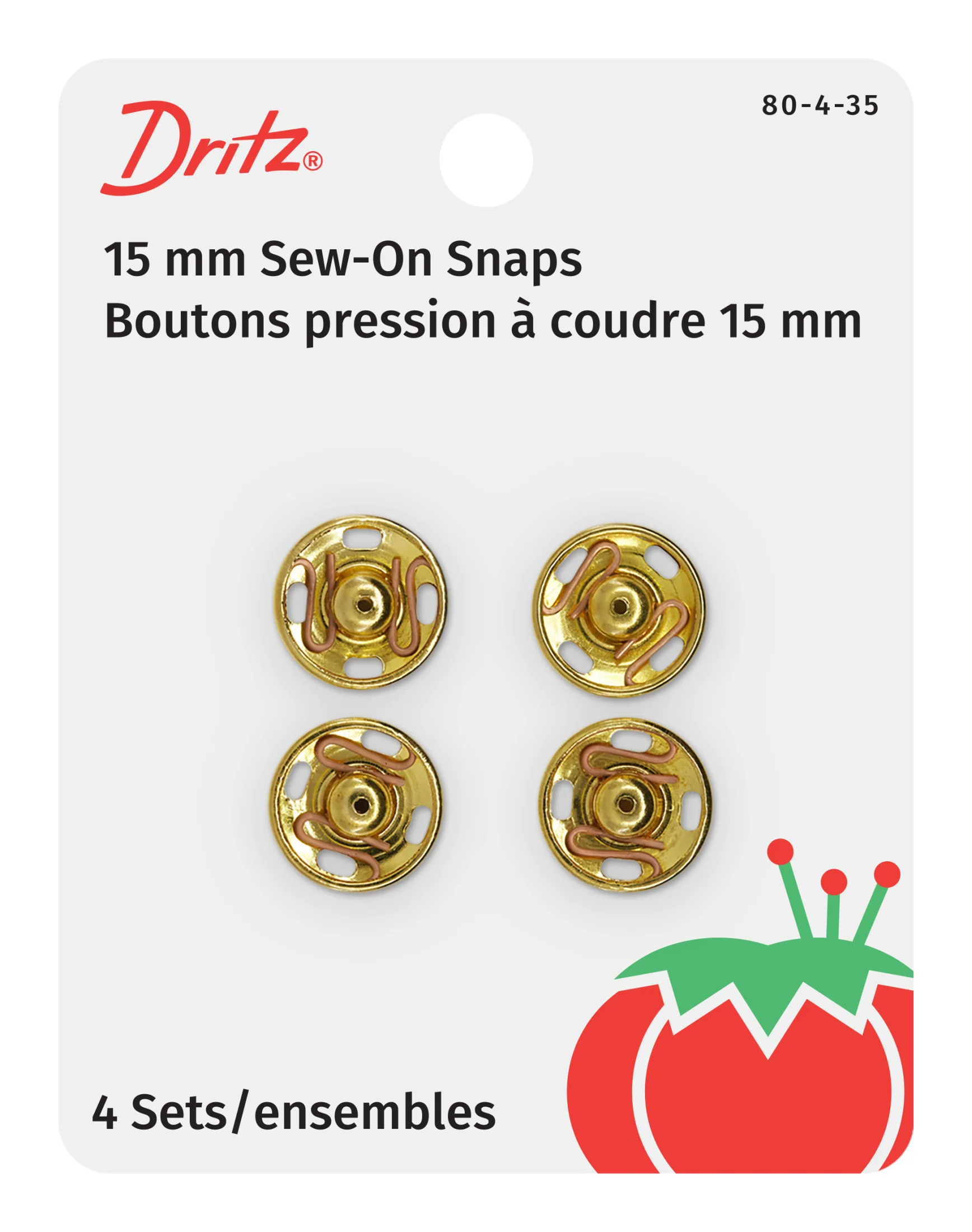 Sew-On Snaps, 4 Sets, Size 4 - Image 5