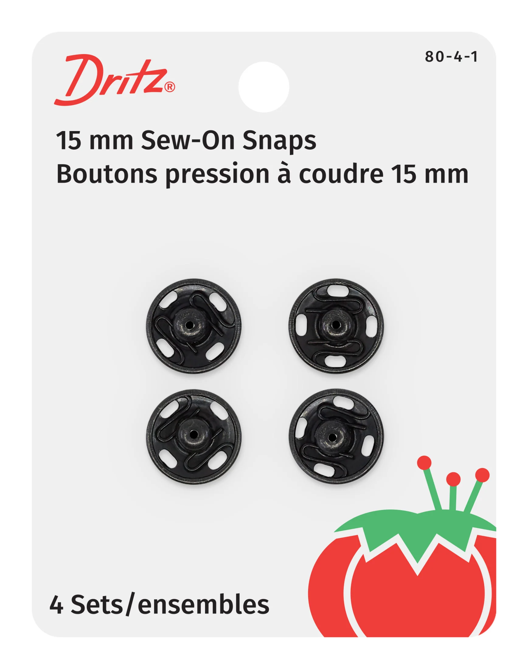 Sew-On Snaps, 4 Sets, Size 4 - Image 9