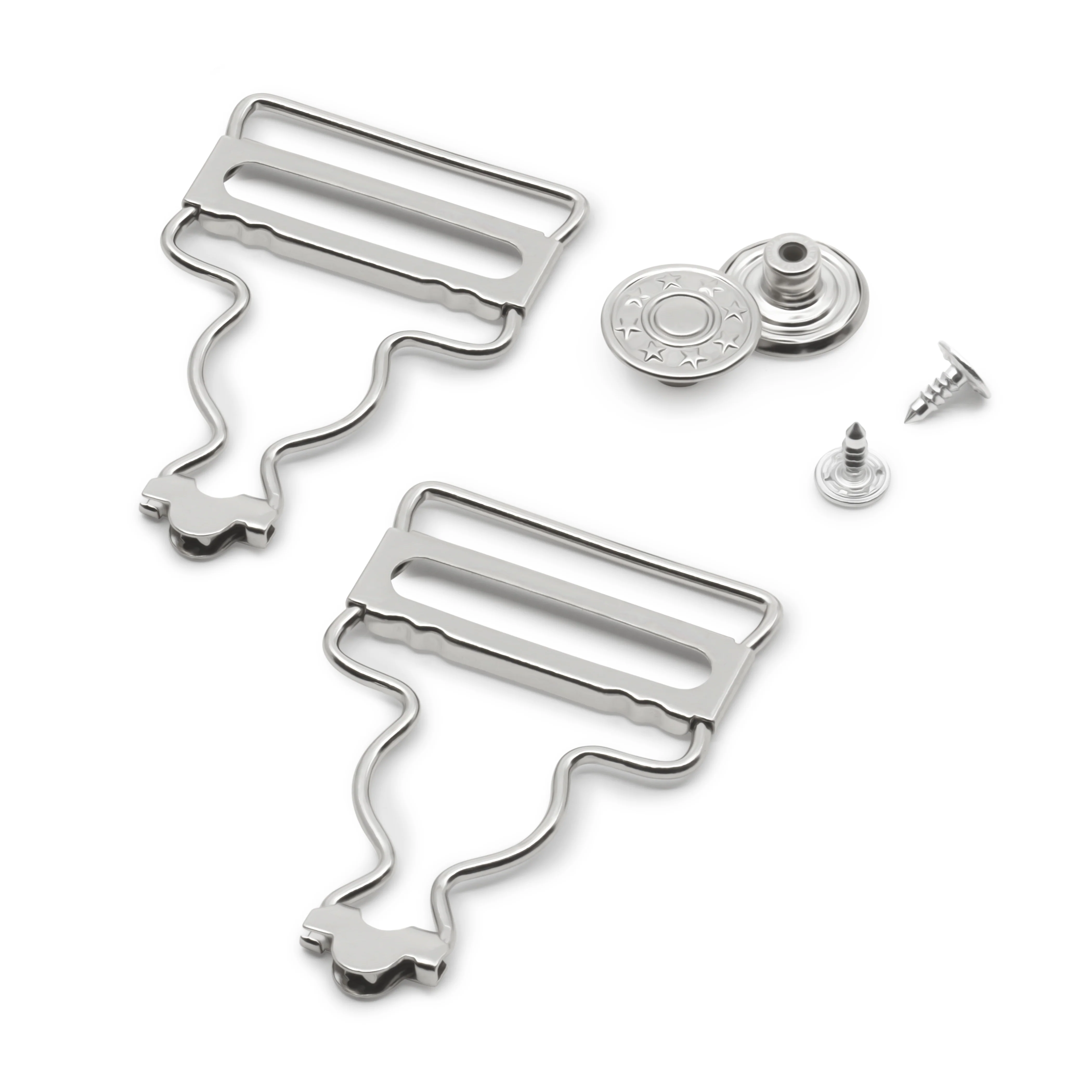 1-1/4" Overall Buckles with No-Sew Buttons - Image 9