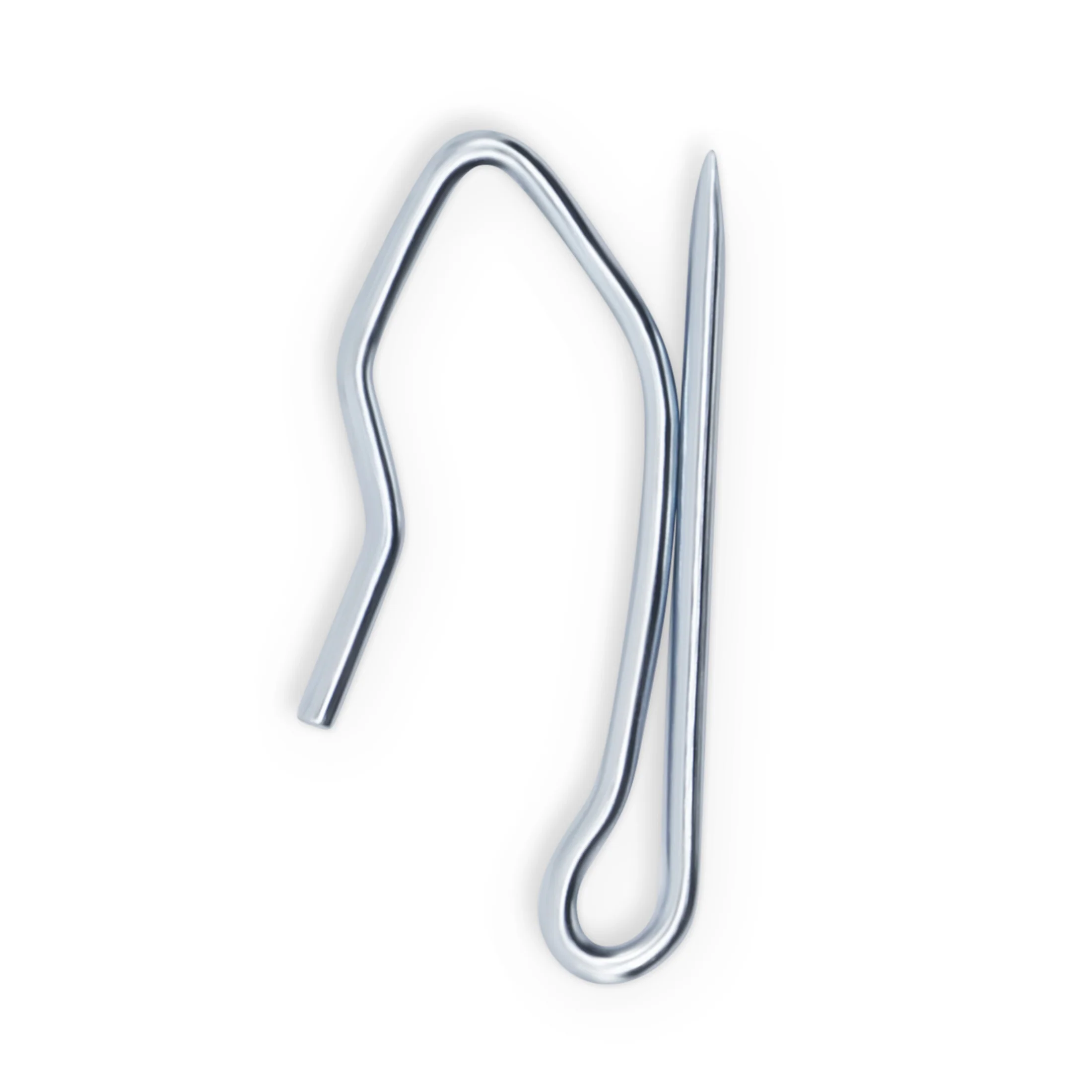 Pin-On Hooks, Silver - Image 2