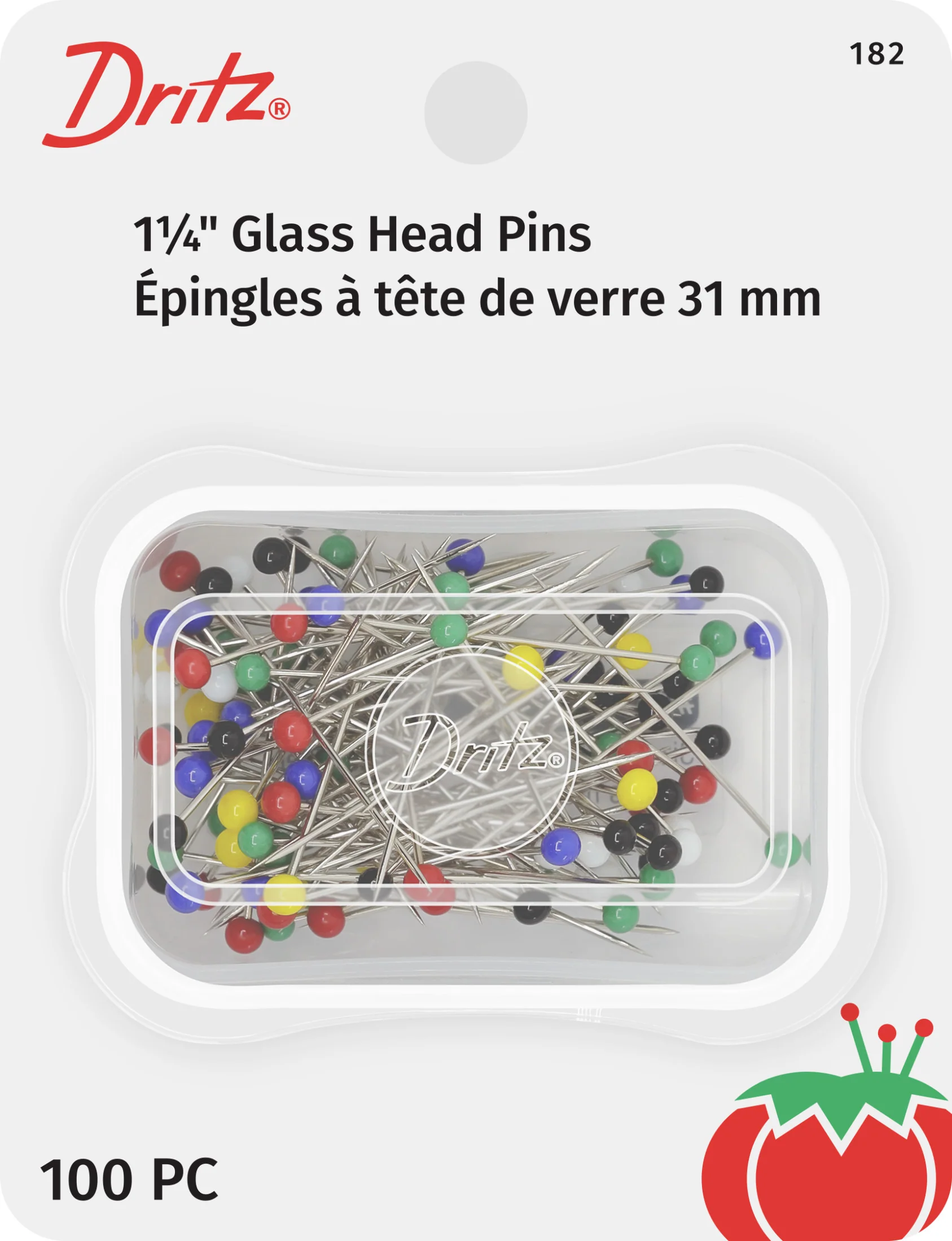 1-1/4" Glass Head Pins, Assorted - Image 4