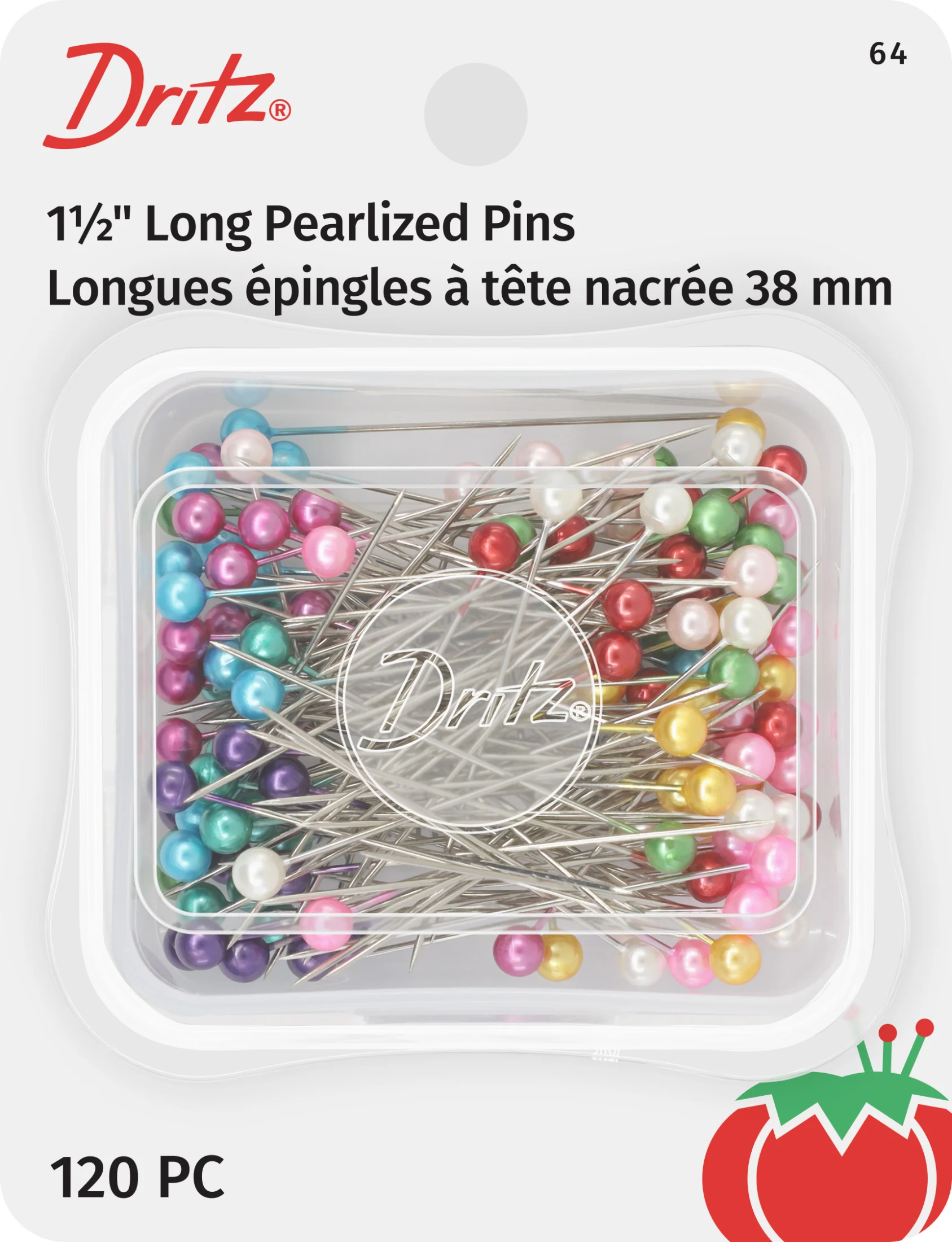1-1/2" Long Pearlized Pins, Assorted - Image 4