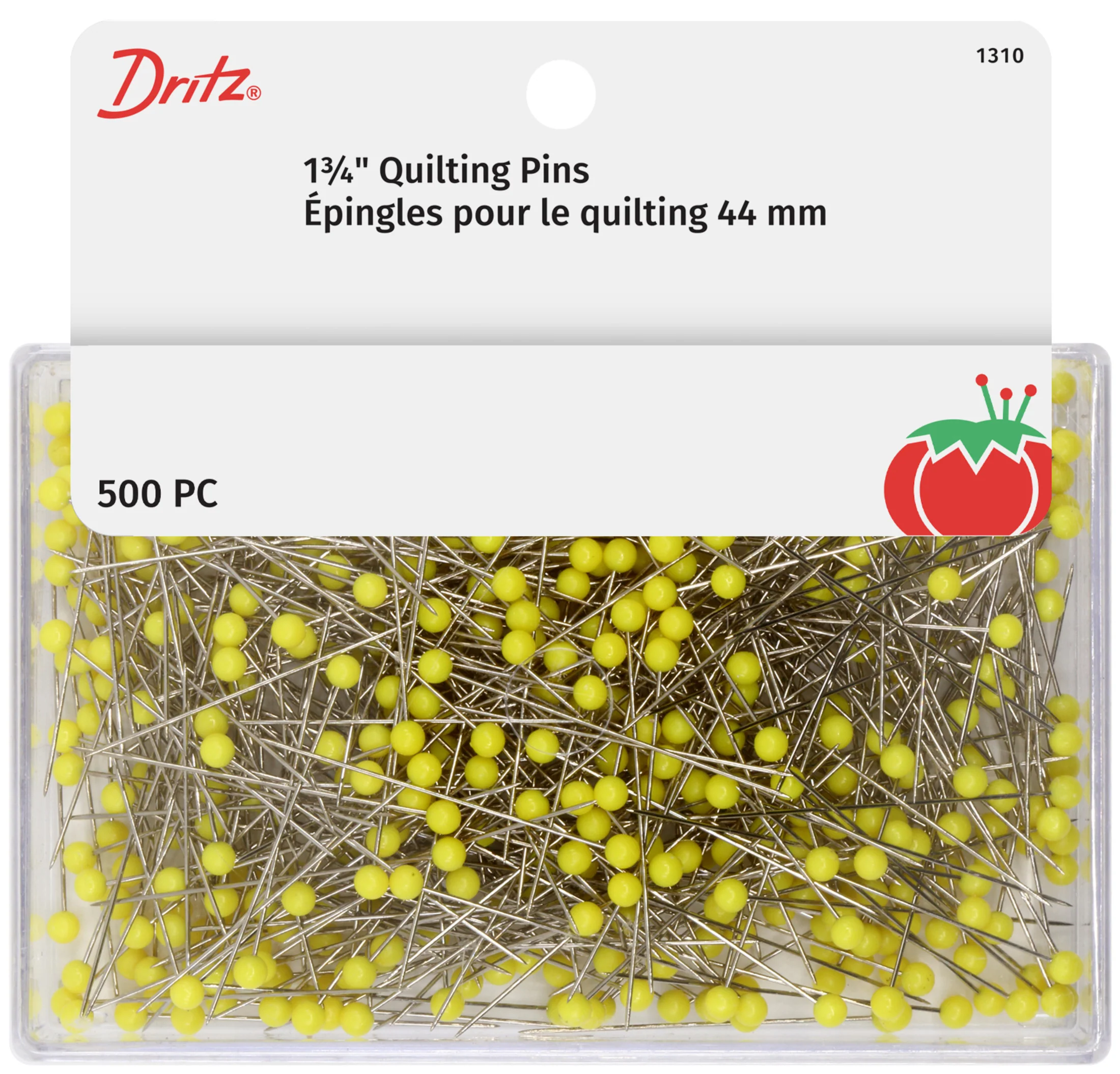 1-3/4" Quilting Pins, Yellow - Image 4