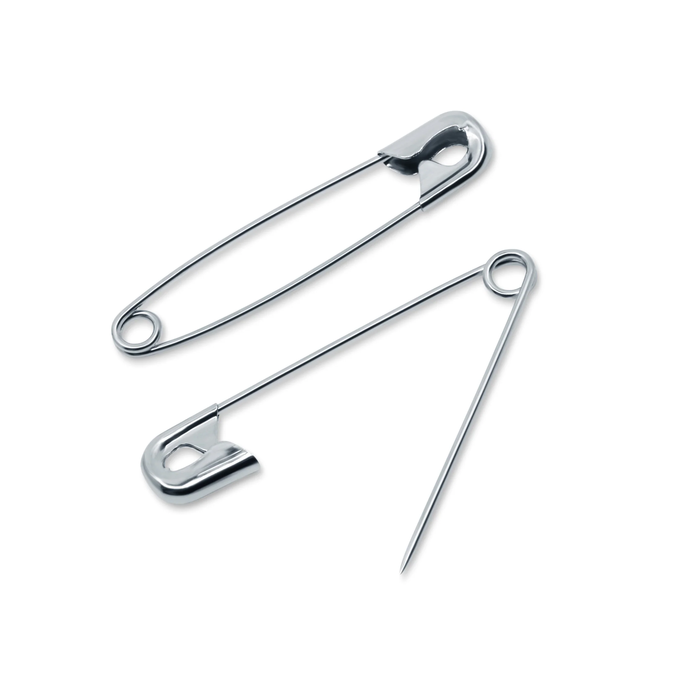 1-1/2" Safety Pins, Nickel - Image 2