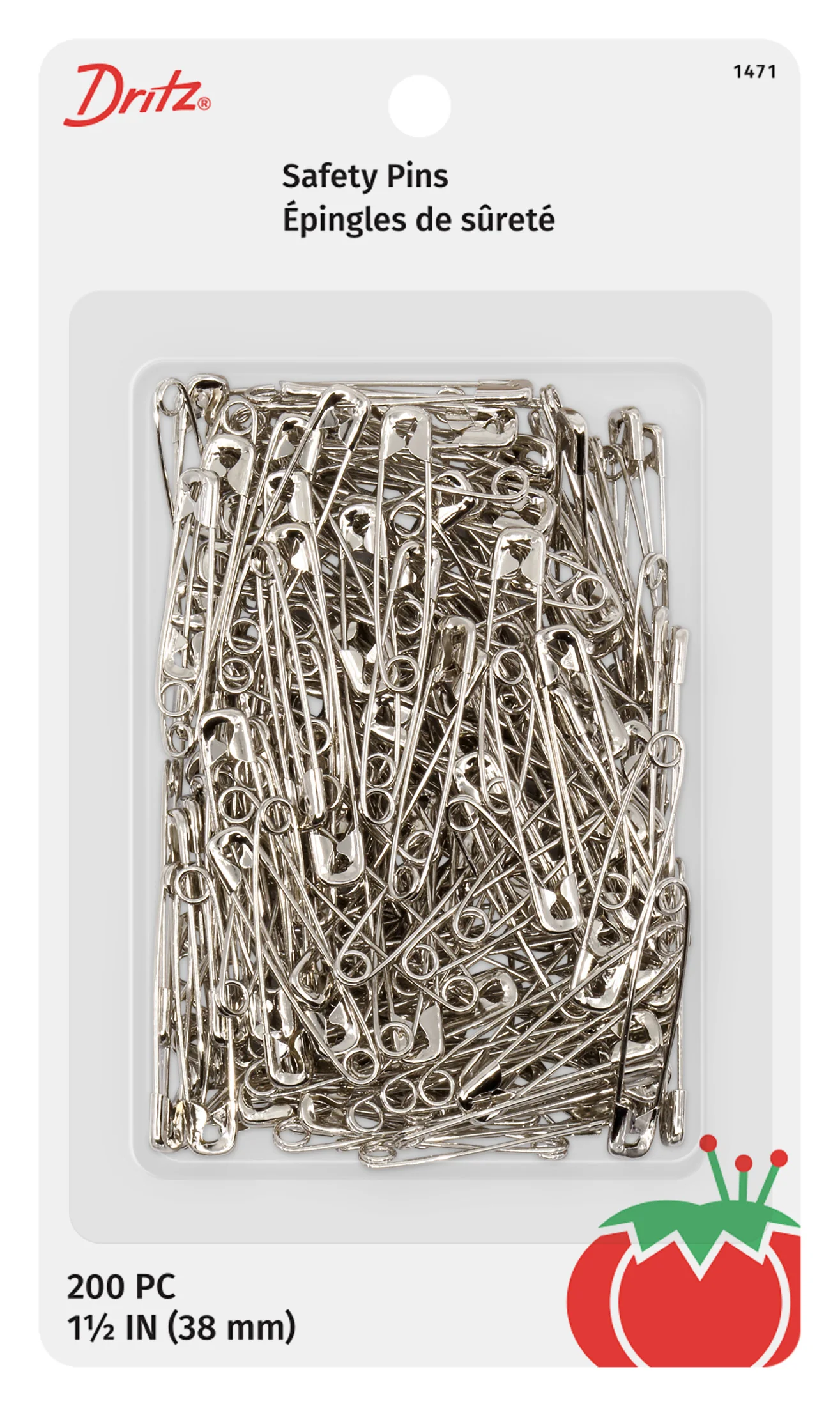 1-1/2" Safety Pins, Nickel - Image 5