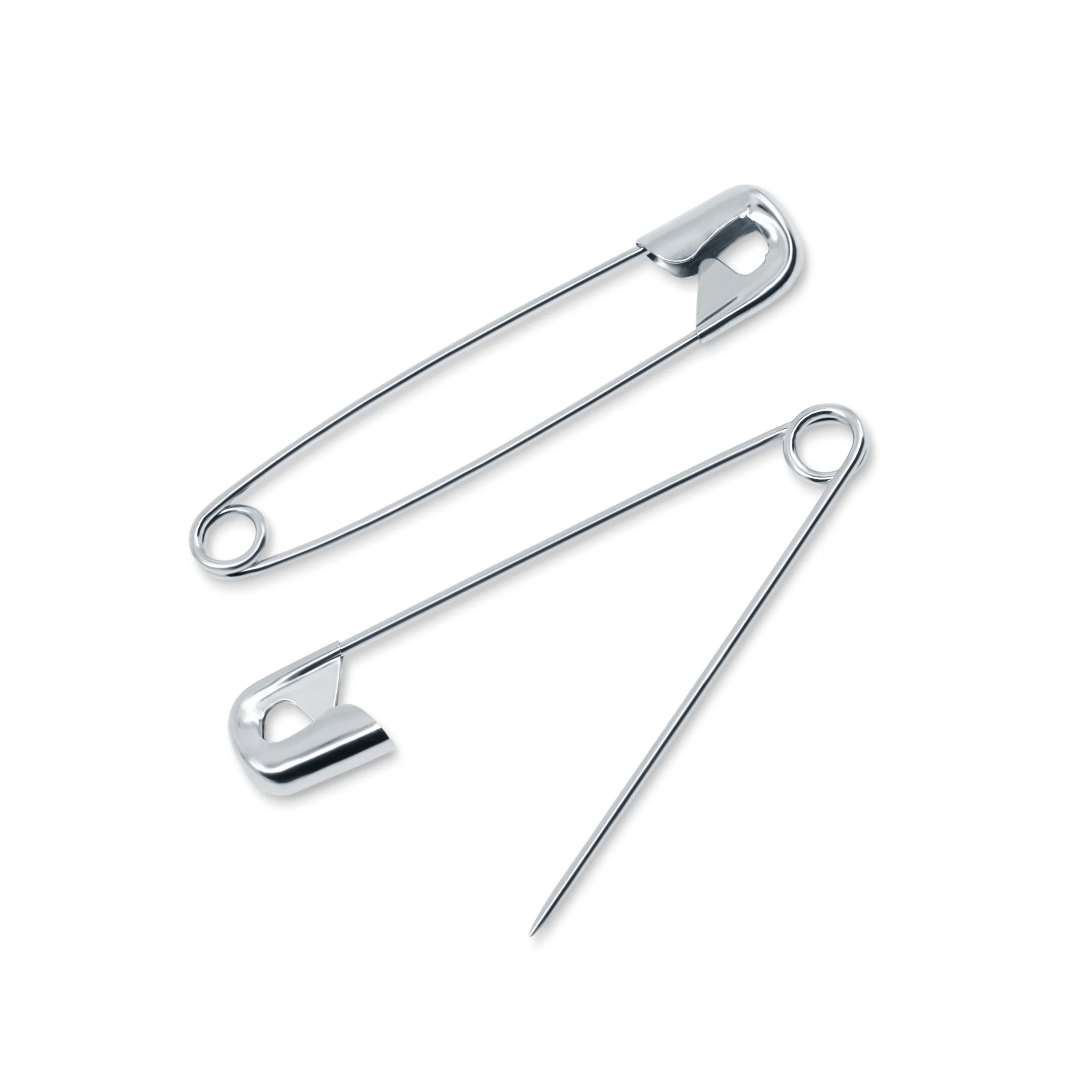 2" Safety Pins, Nickel - Image 2