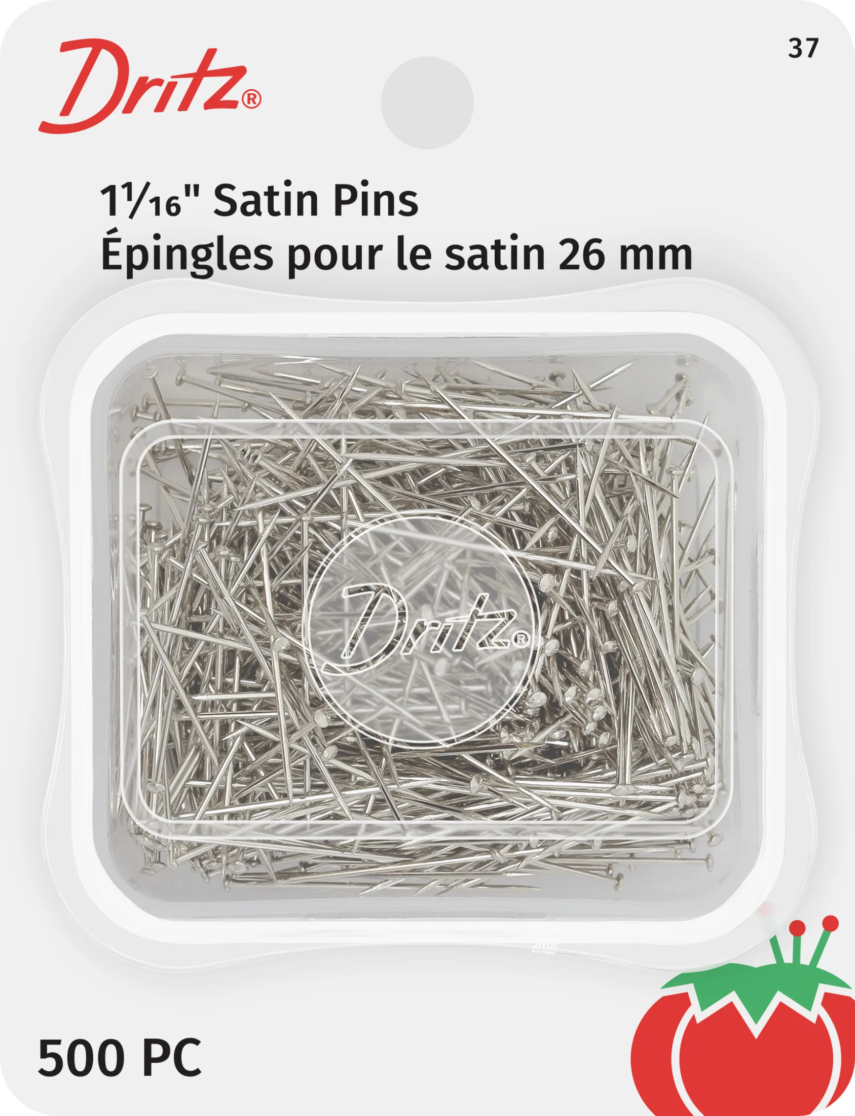 1-1/16" Satin Pins, Nickel - Image 4
