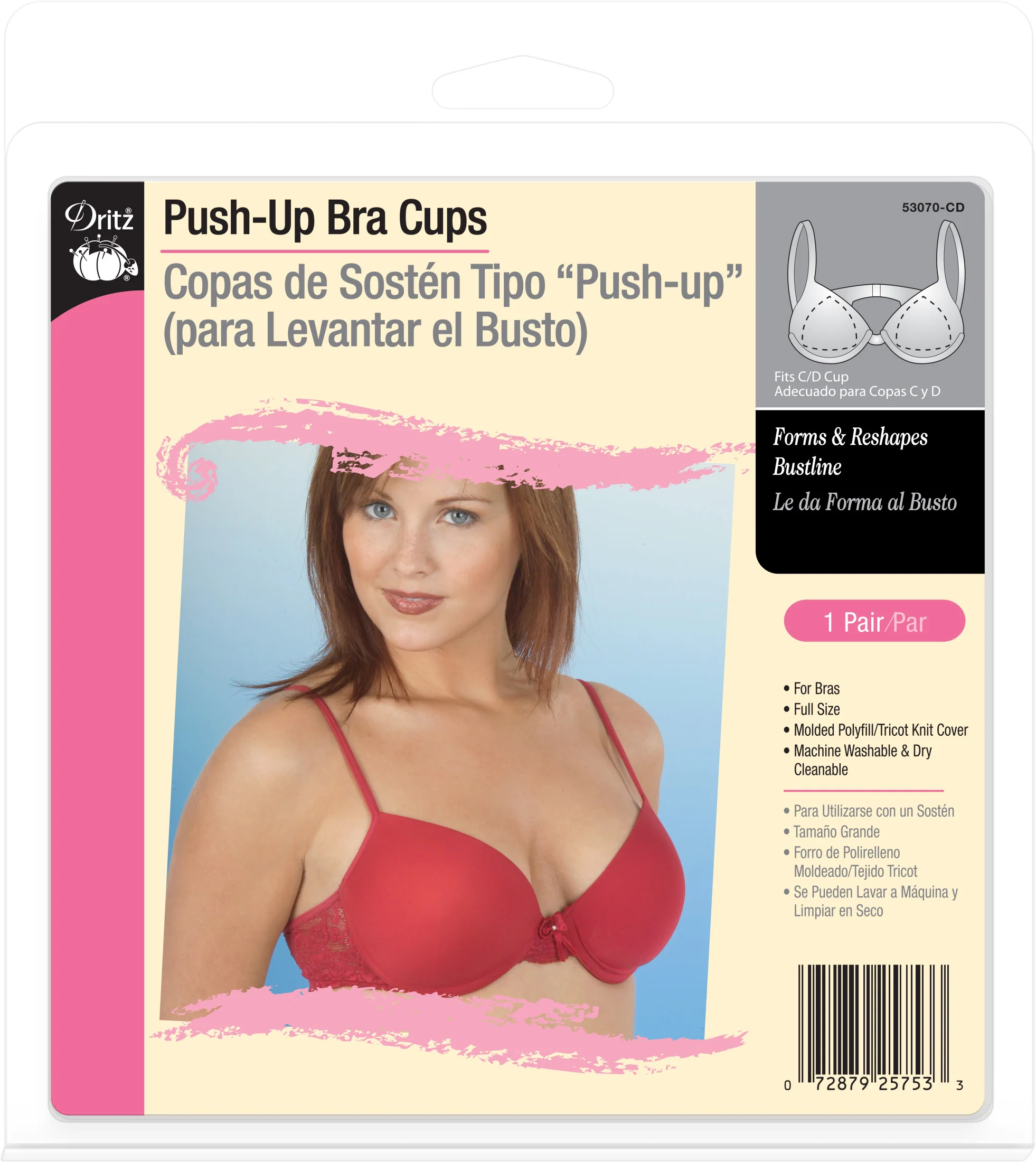 Push-Up Bra Cups, White - Image 9