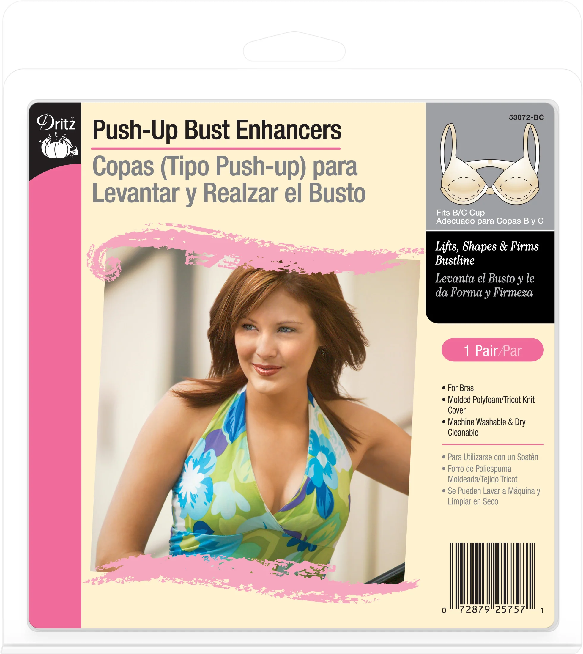Push-Up Bust Enhancers, Beige - Image 5