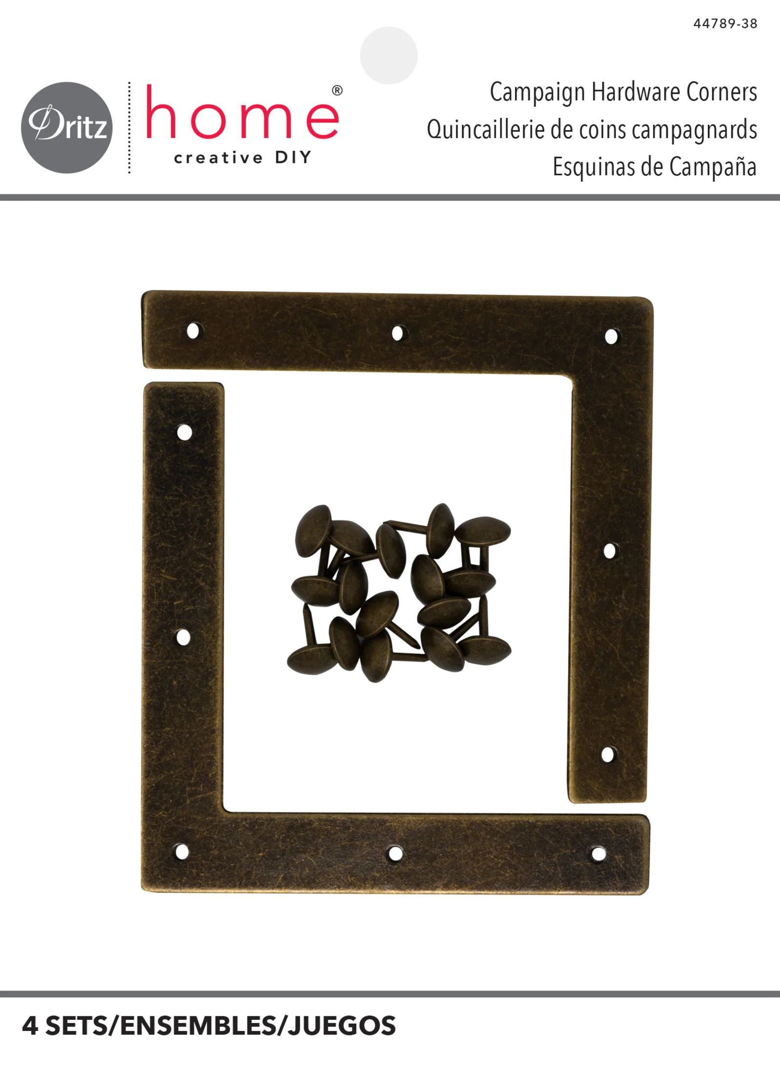 Smooth Campaign Hardware Corners, Large, 4 pc - Image 9