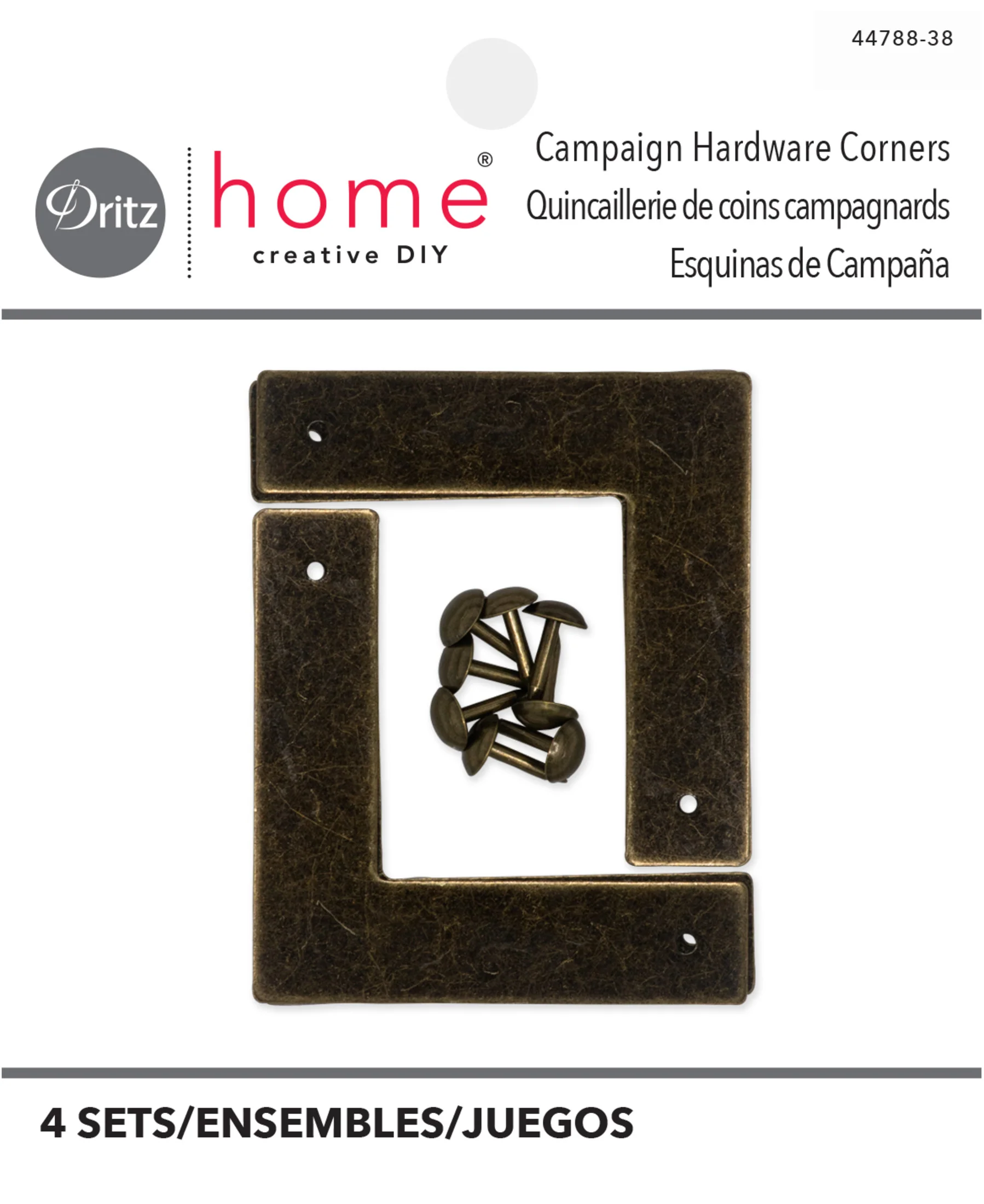 Smooth Campaign Hardware Corners, Small, 4 pc - Image 8