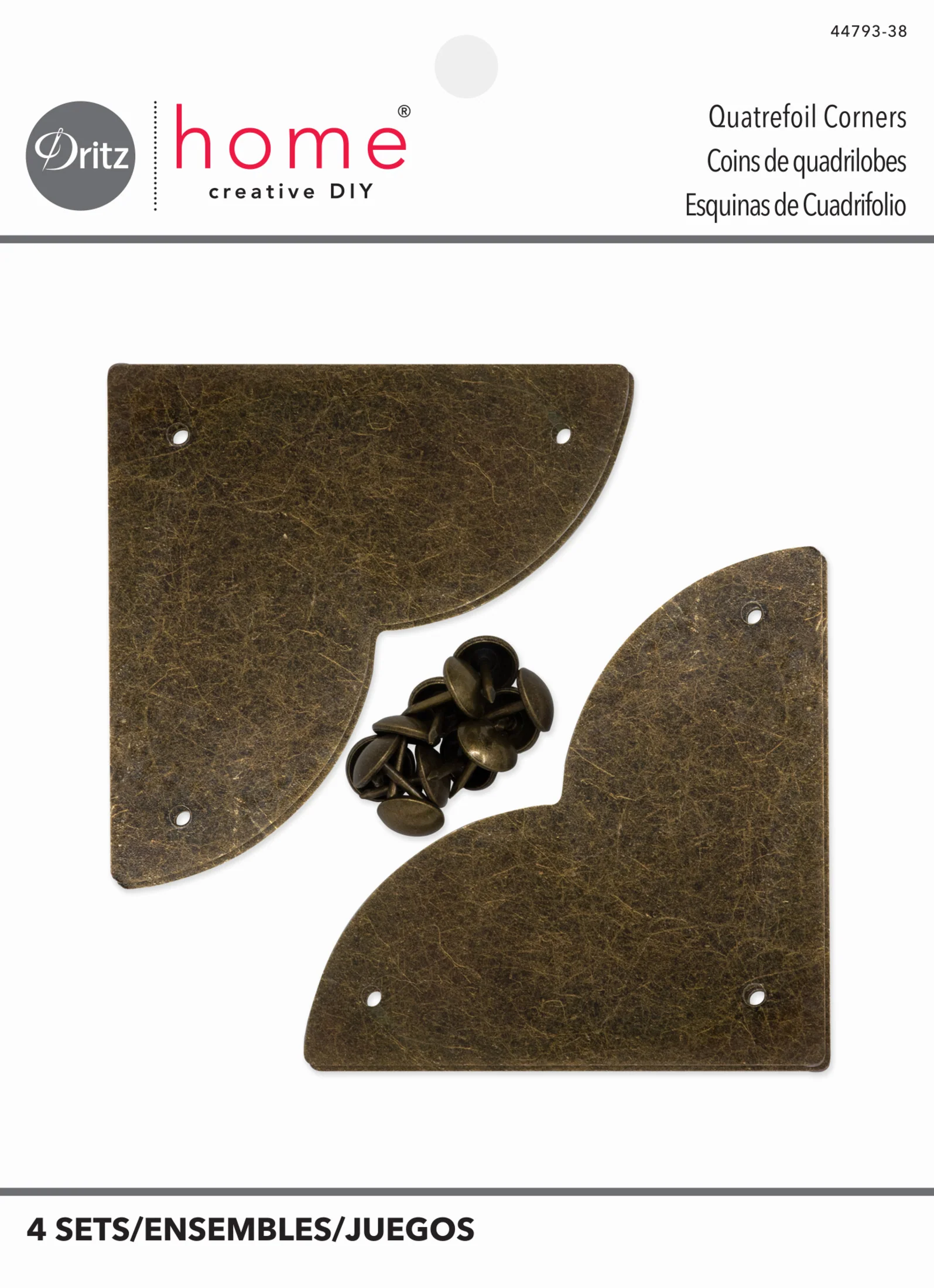 Smooth Quatrefoil Corners, Large, 4 pc - Image 8