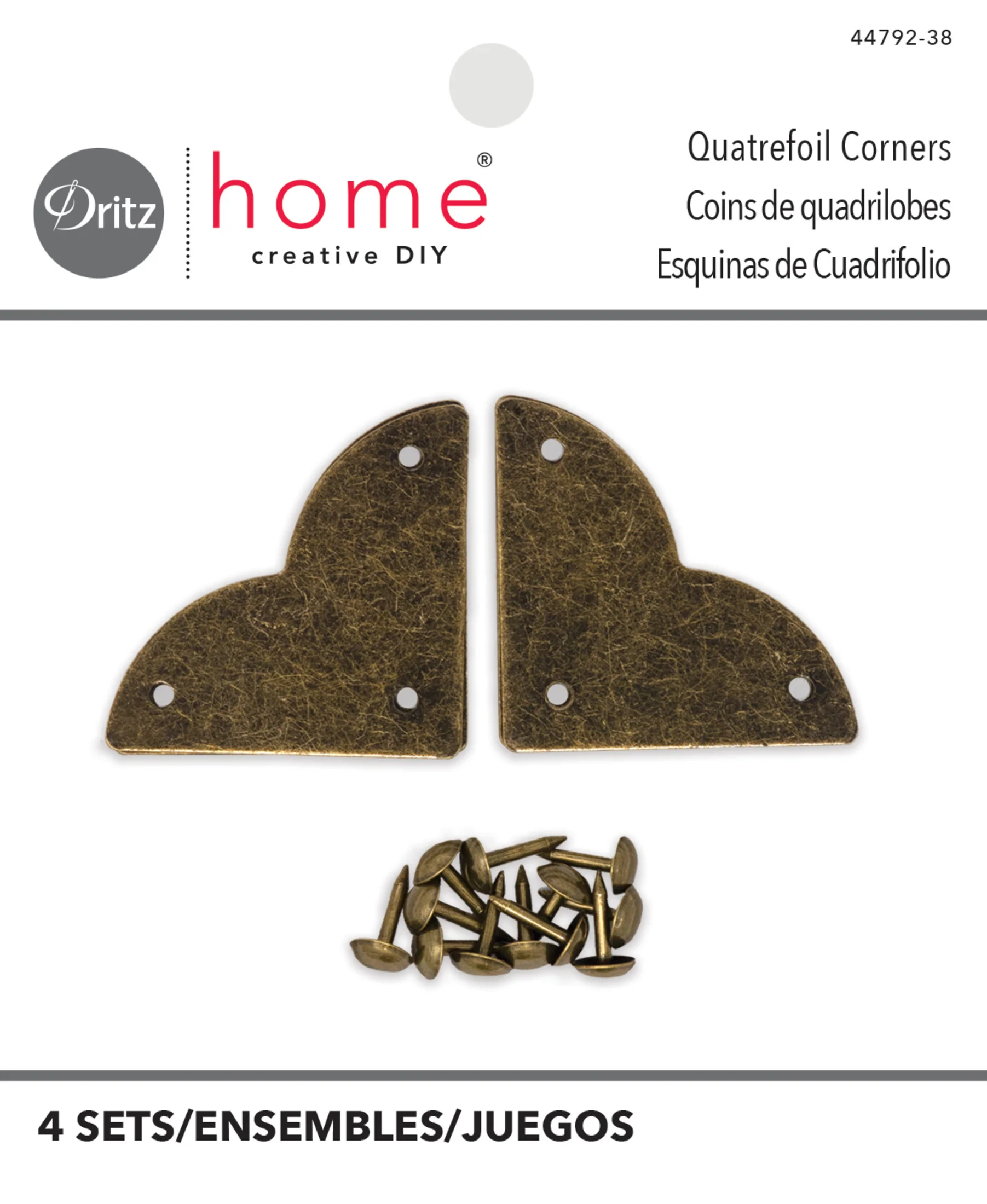 Smooth Quatrefoil Corners, Small, 4 pc - Image 16