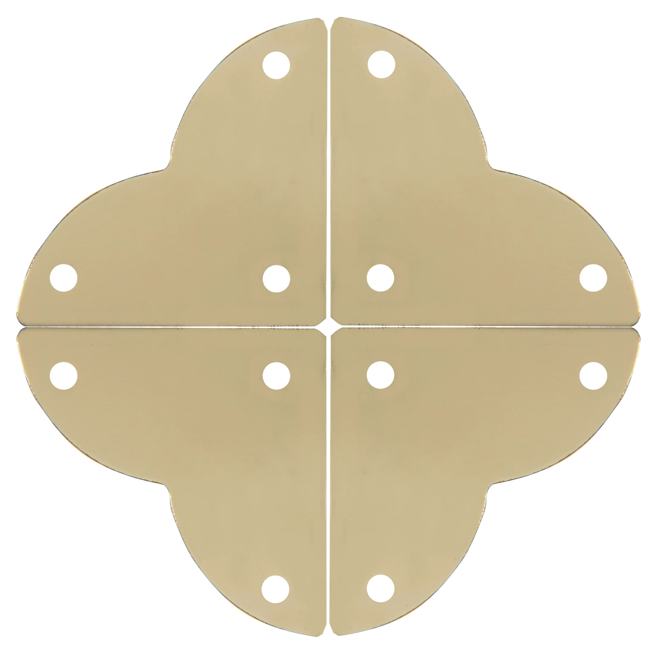 Smooth Quatrefoil Corners, Small, 4 pc - Image 3