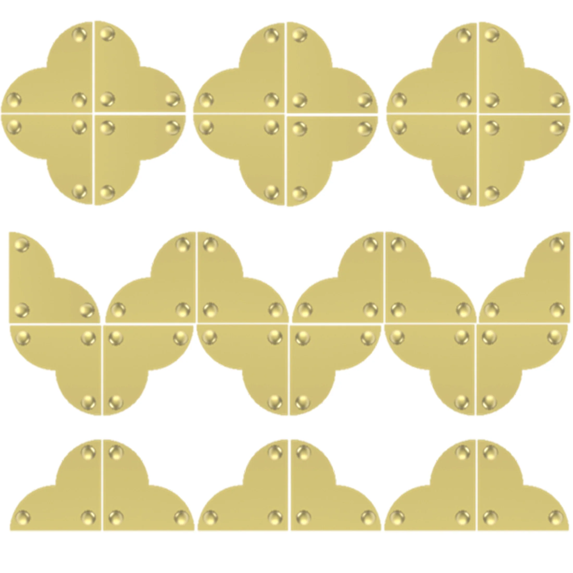 Smooth Quatrefoil Corners, Large, 4 pc - Image 6