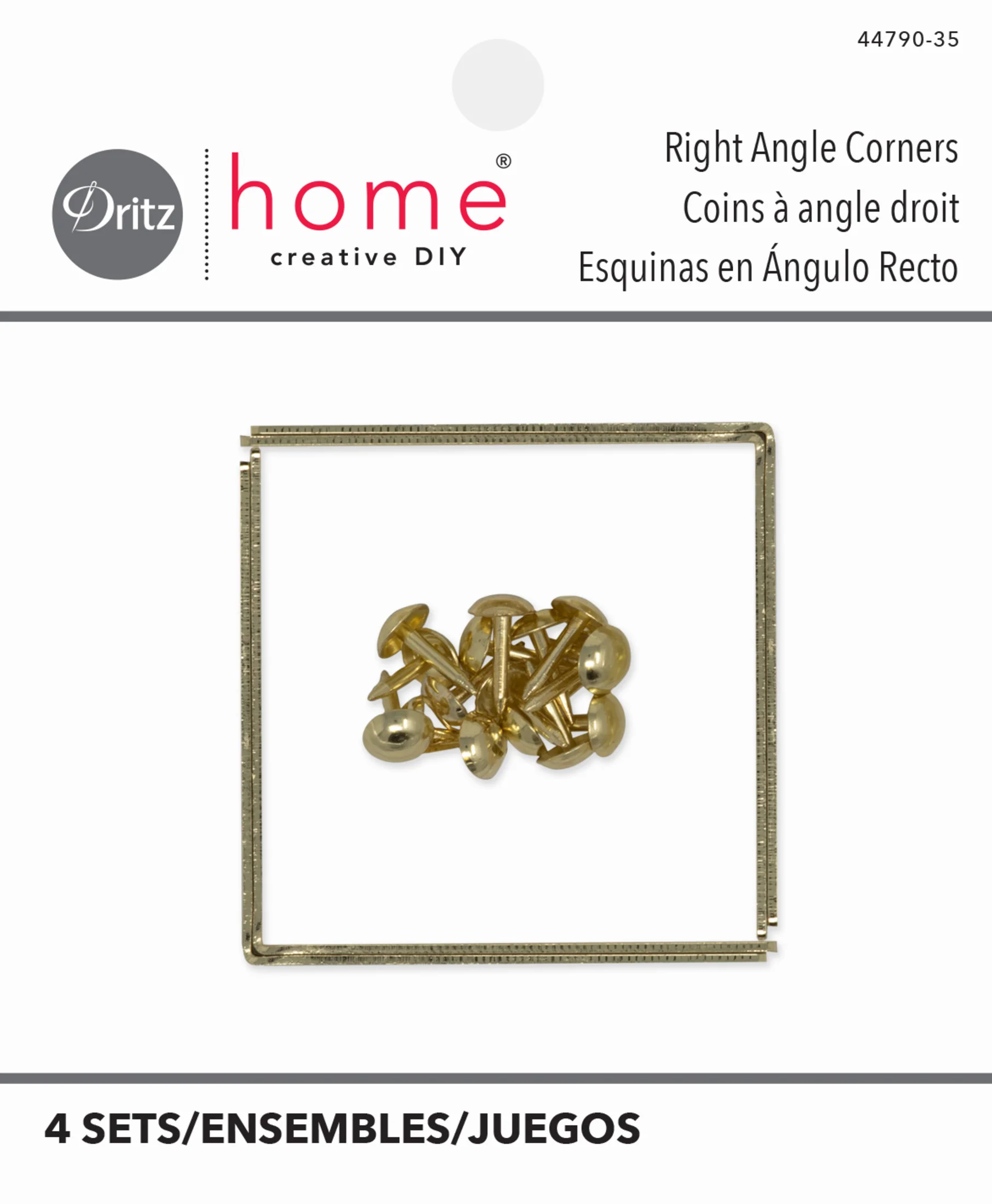 Smooth Right Angle Corners, Small, 4 pc