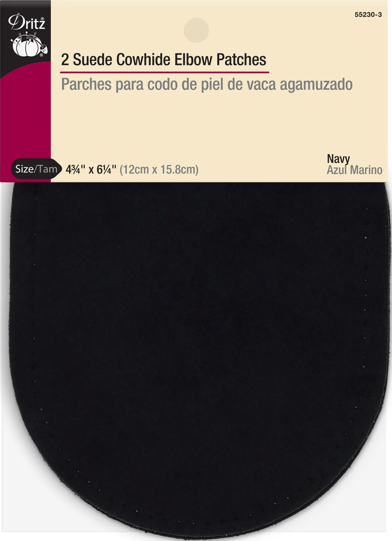 Suede Cowhide Elbow Patches, 2 pc