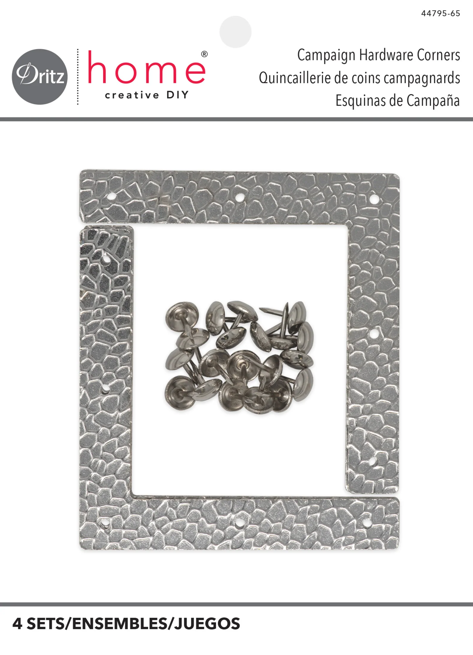 Textured Campaign Corners, Large, 4 pc - Image 6