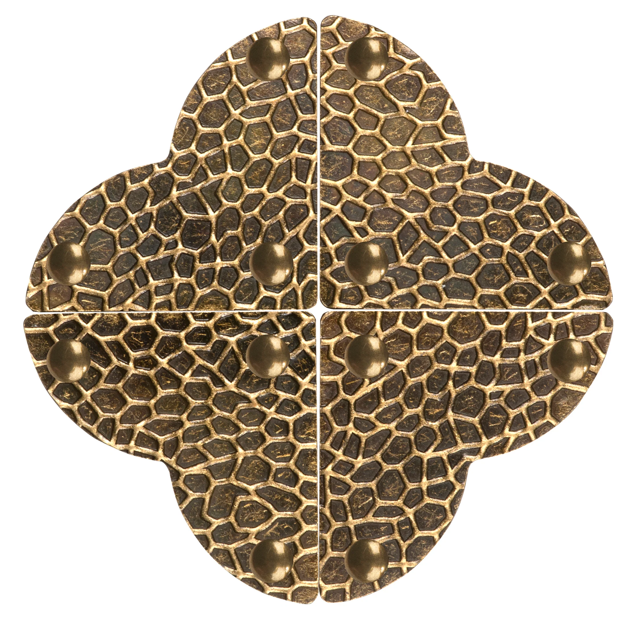 Textured Quatrefoil Corners, Small, 4pc - Image 3