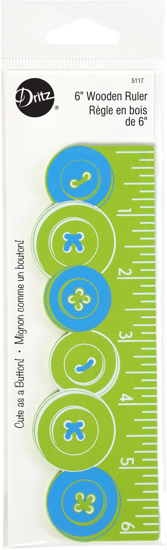 6" Wooden Ruler