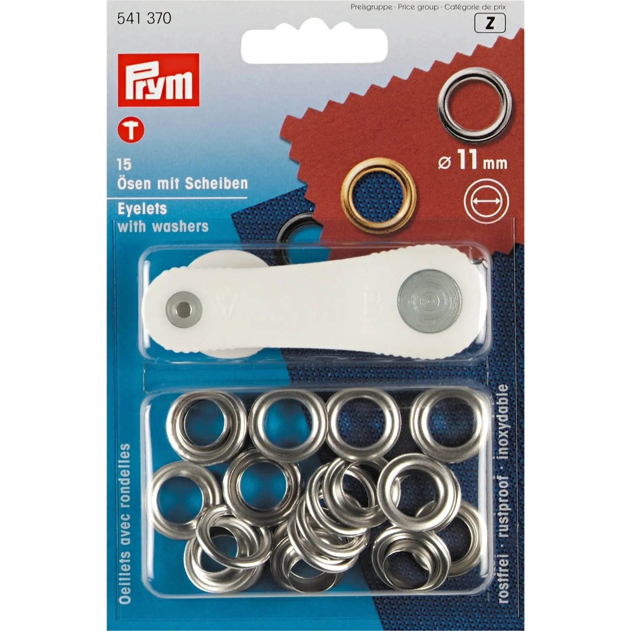 Eyelets With Washers 11 mm 15 pc Tool Included