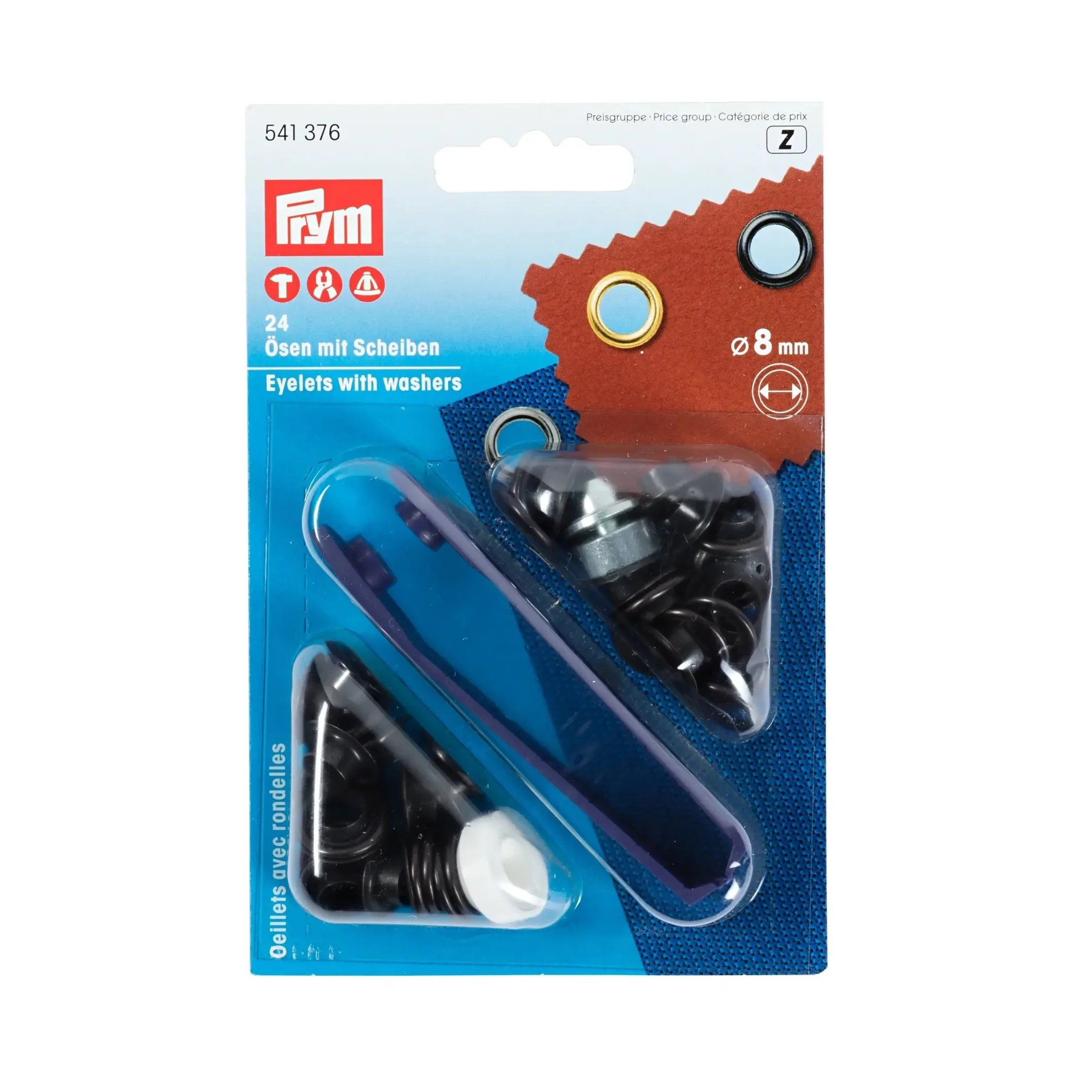 Eyelets With Washers 8 mm, Tool Included - Image 3