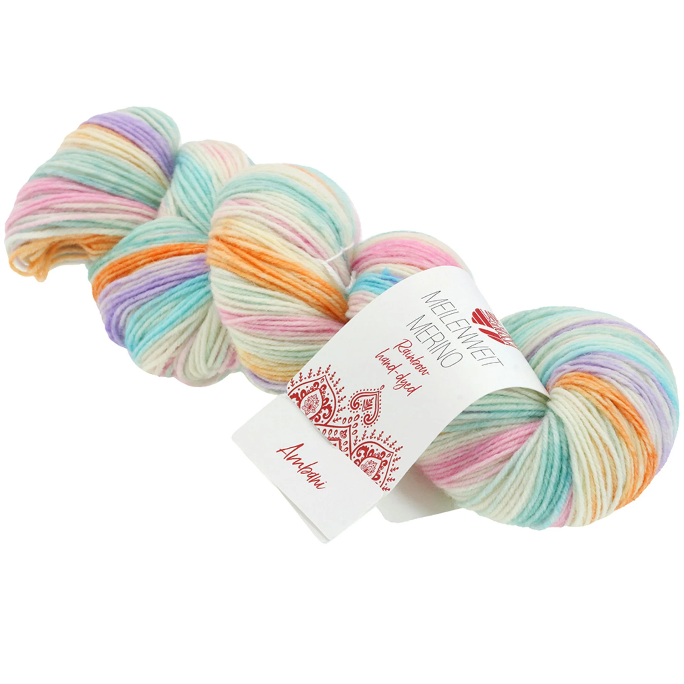 Hand Dyed Meilenweit 100 Merino Rainbow Yarn - Image 11