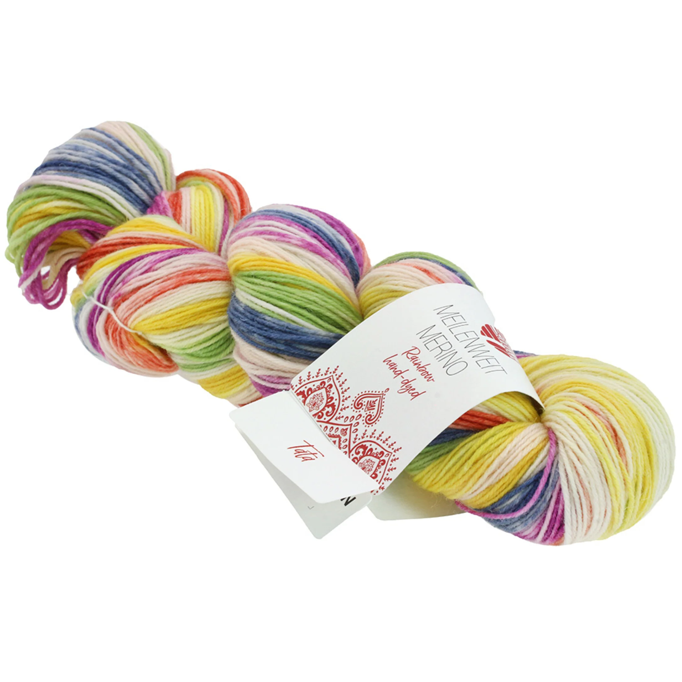 Hand Dyed Meilenweit 100 Merino Rainbow Yarn - Image 3