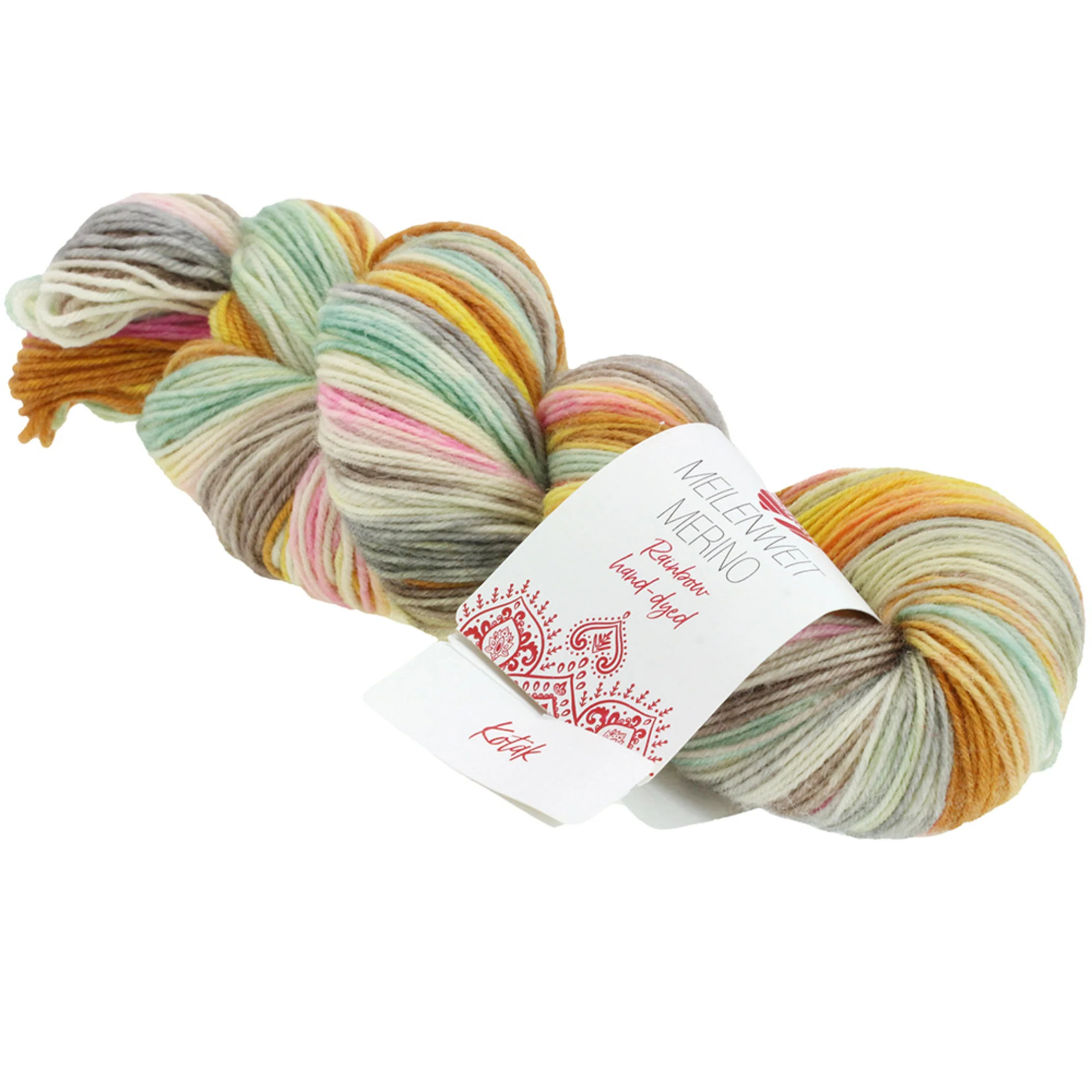 Hand Dyed Meilenweit 100 Merino Rainbow Yarn - Image 5